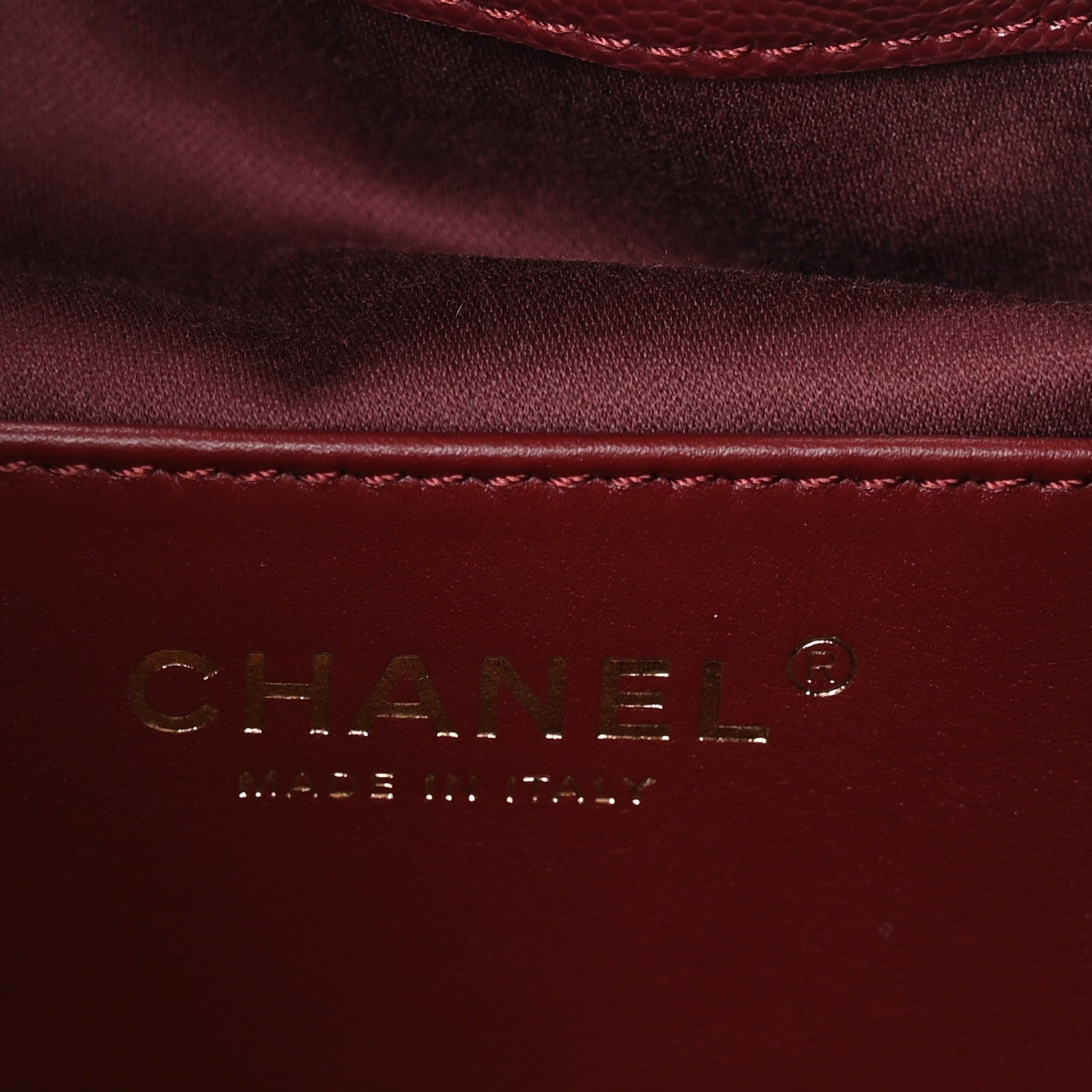 Caviar Quilted Small Chanel 25 Handbag Burgundy