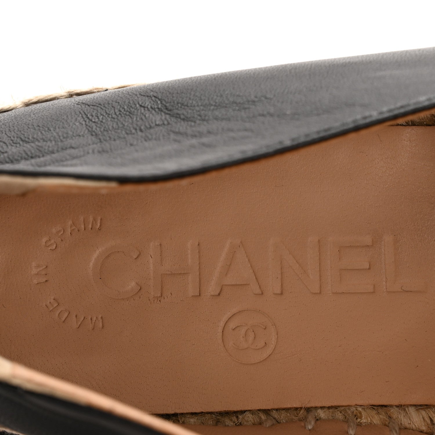 Lambskin CC Espadrilles 37 Black