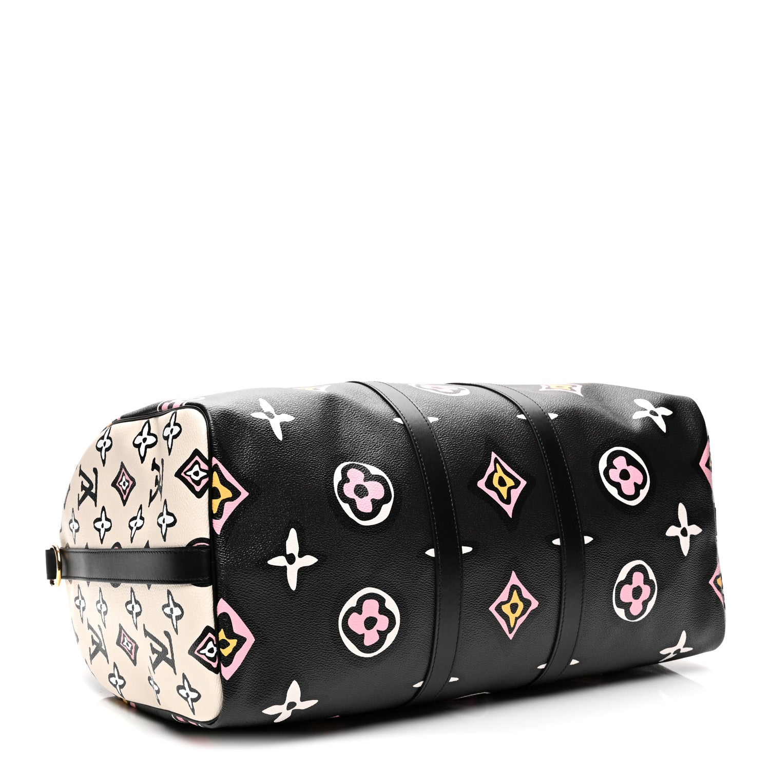 Monogram Giant Wild At Heart Keepall Bandouliere 45 Black