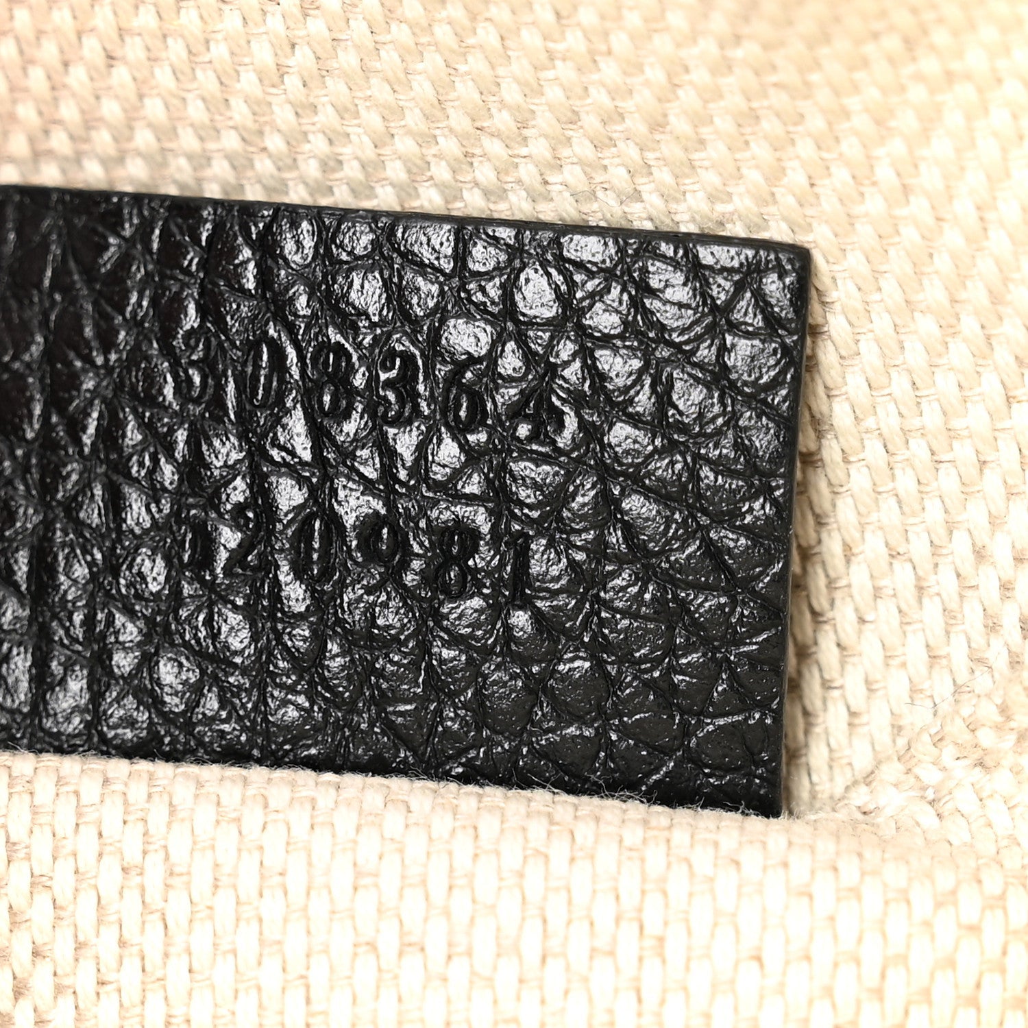 Pebbled Calfskin Small Soho Disco Bag Black