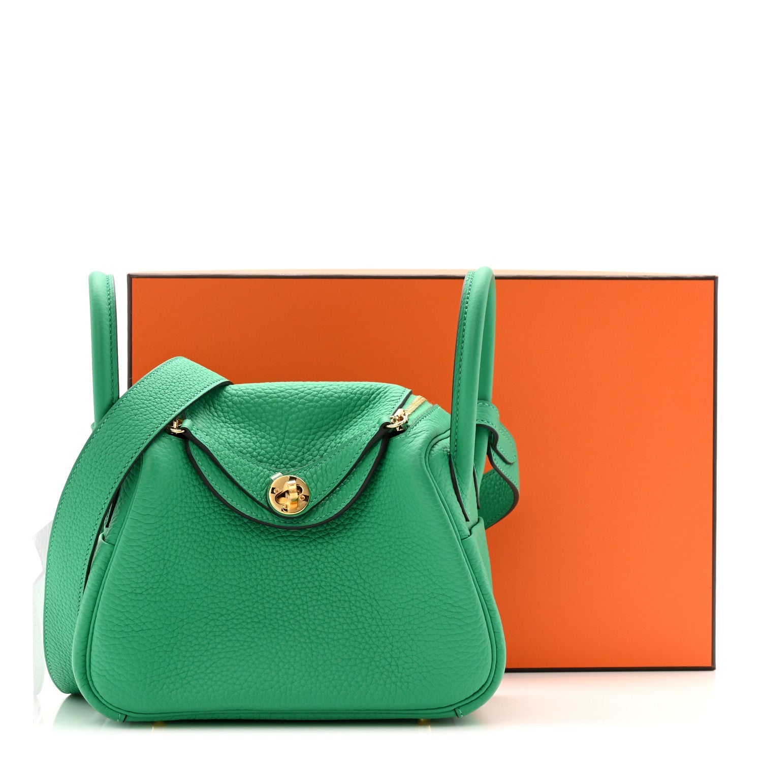 Taurillon Clemence Mini Lindy 20 Menthe