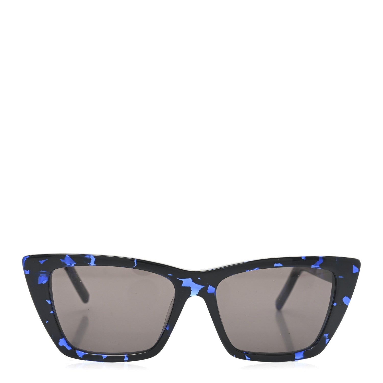 Acetate Mica Cat Eye Sunglasses SL 276 Black Blue