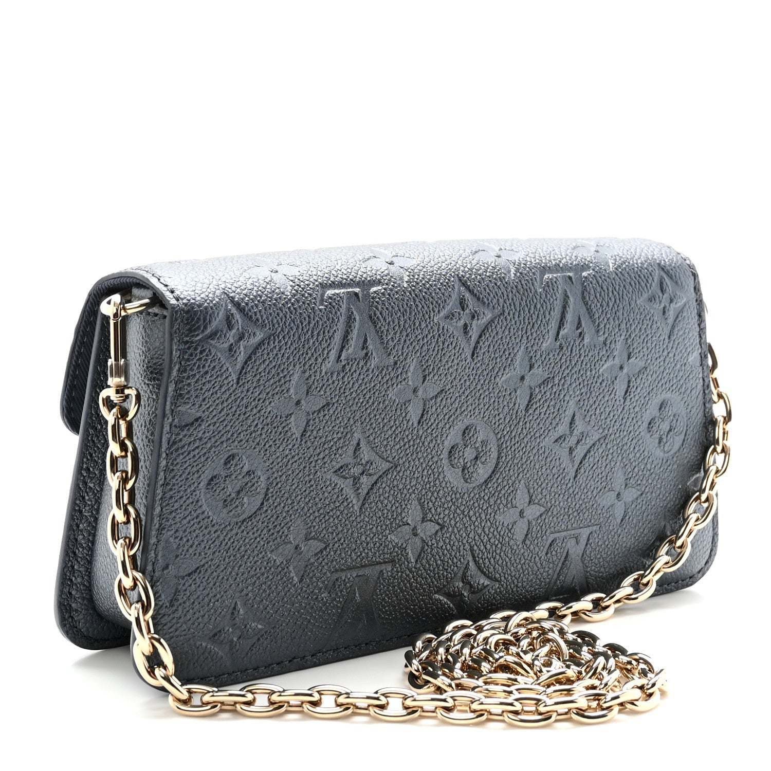 Metallic Empreinte Metis Wallet On Chain Navy Nacre