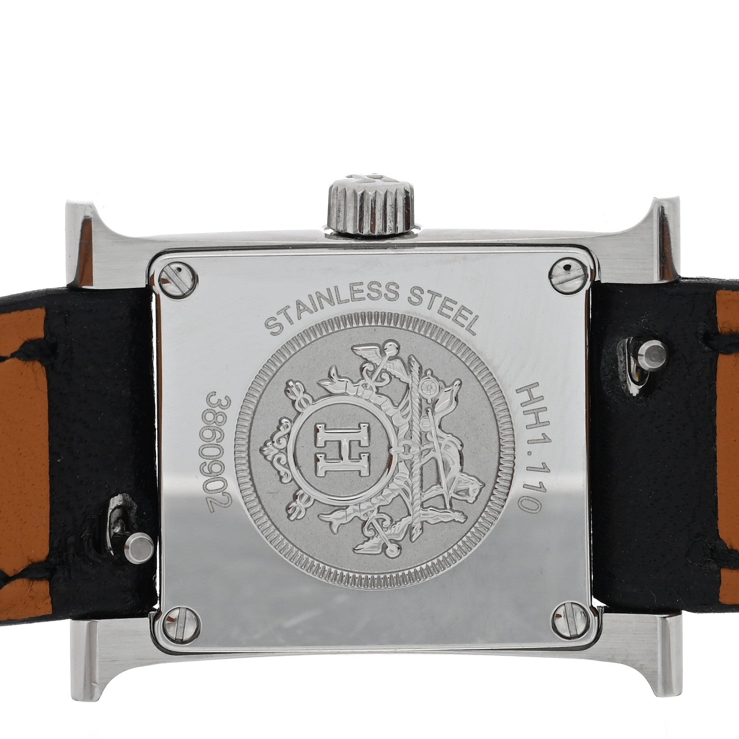 Stainless Steel Swift 17.2mm Heure H Hour Watch Noir