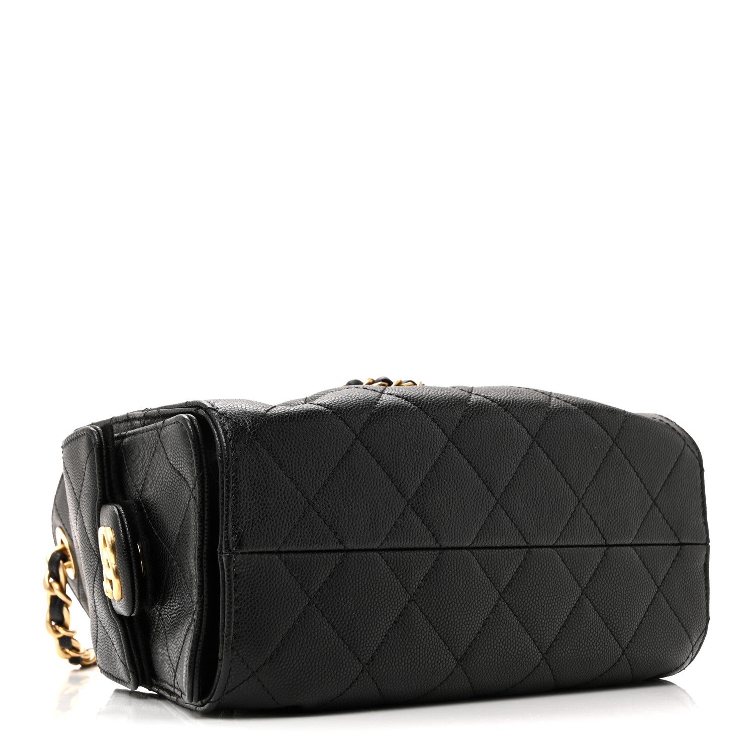 Caviar Quilted Mini Chanel 25 Handbag Black