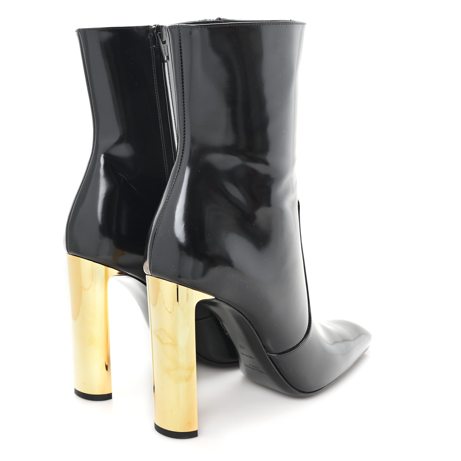 Vitello Marilyn Auteuil 105 Ankle Zip Boots 40 Black