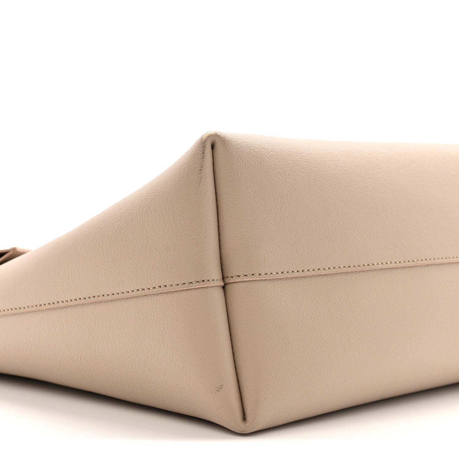 Calfskin Large Shopping Tote Dark Beige