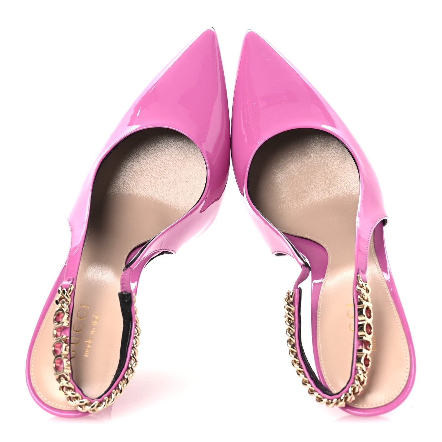 Vernice Crystal Nappa Charlotte Signoria 105 Slingback Pumps 39 Libre Pink