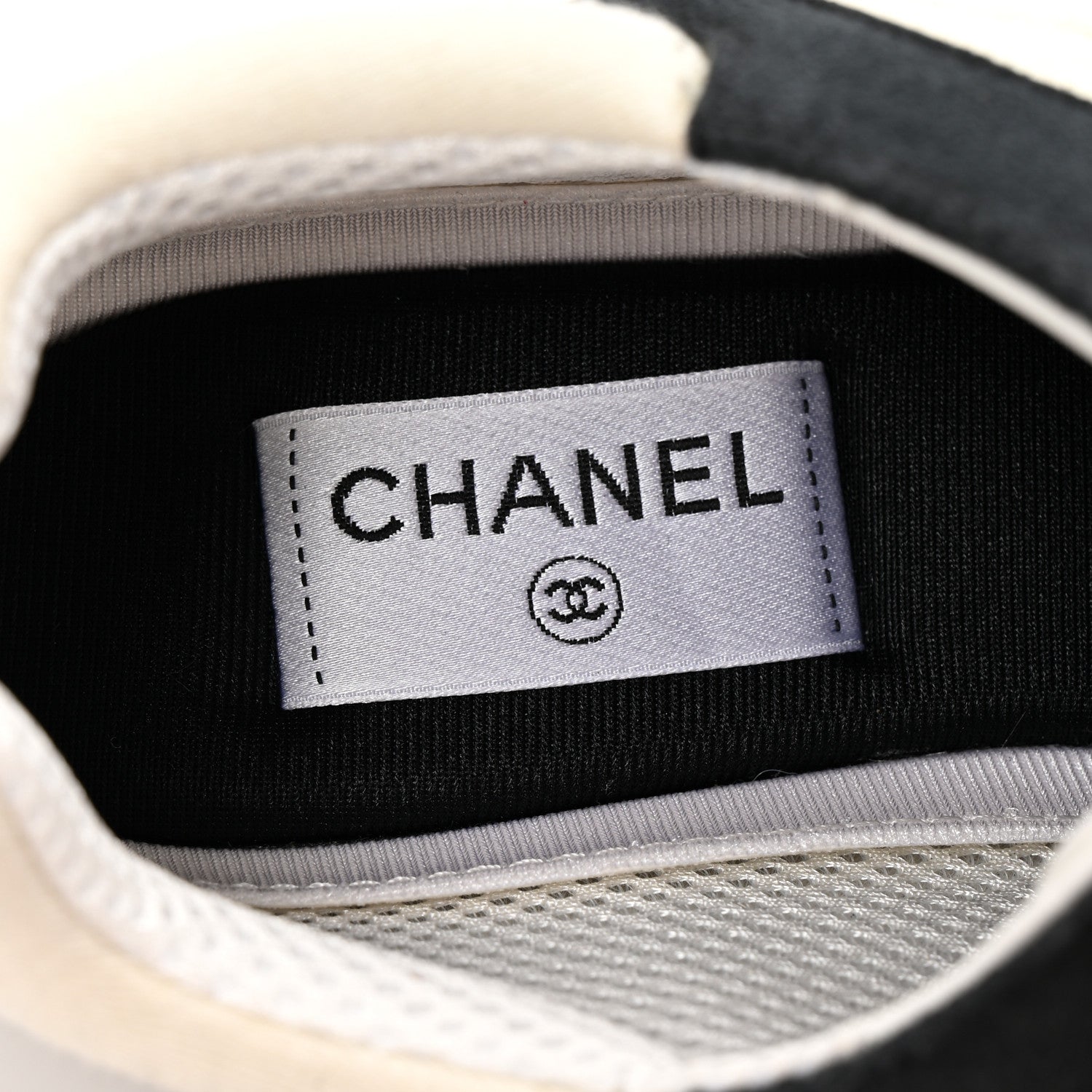 Suede Calfskin Fabric CC Sneakers 39 Dark Grey