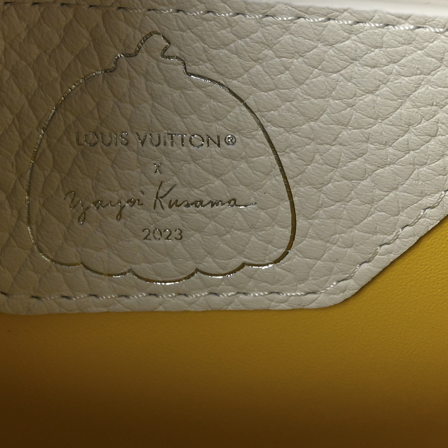 LV X YK Taurillon Capucines BB White