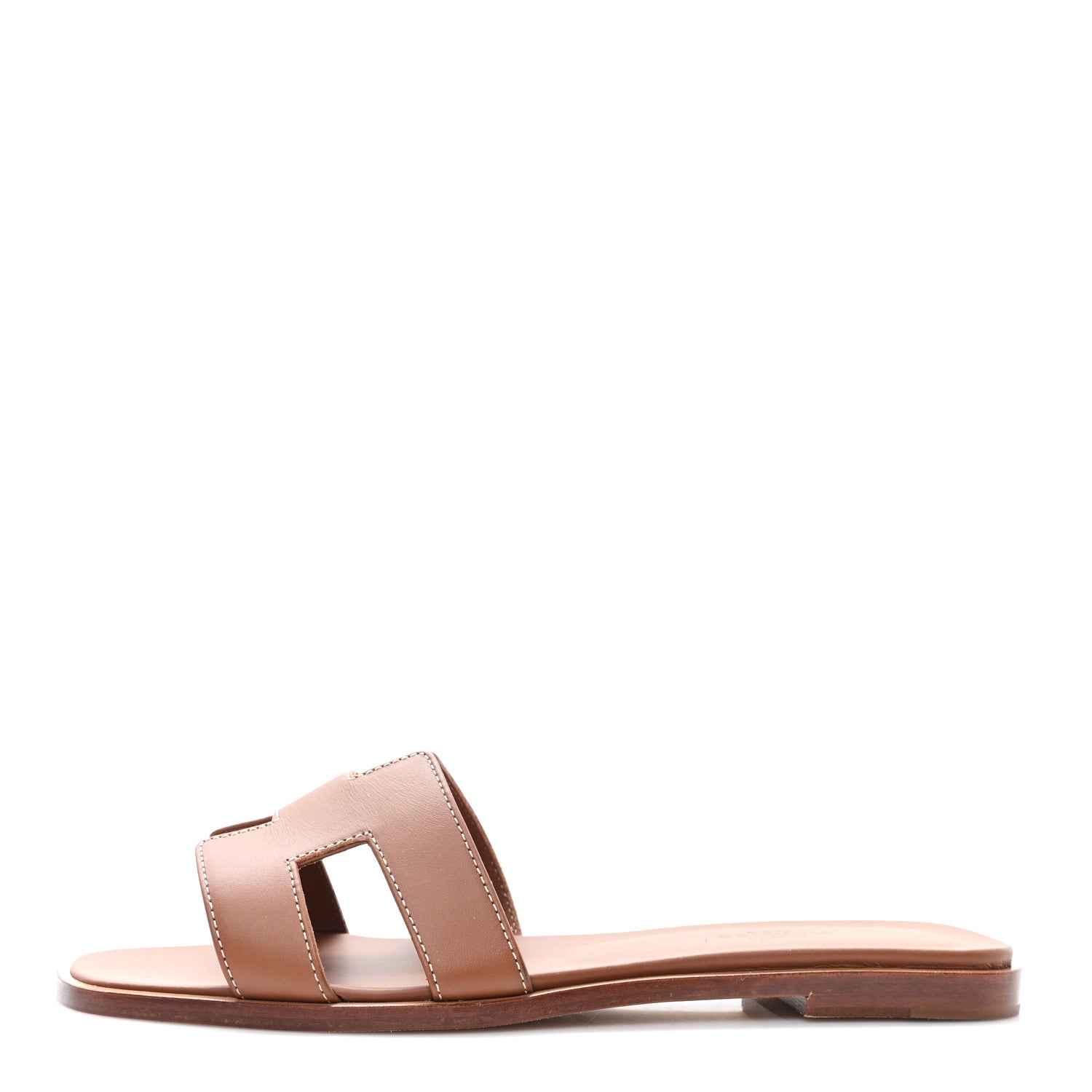 Box Calfskin Oran Sandals 38 Gold