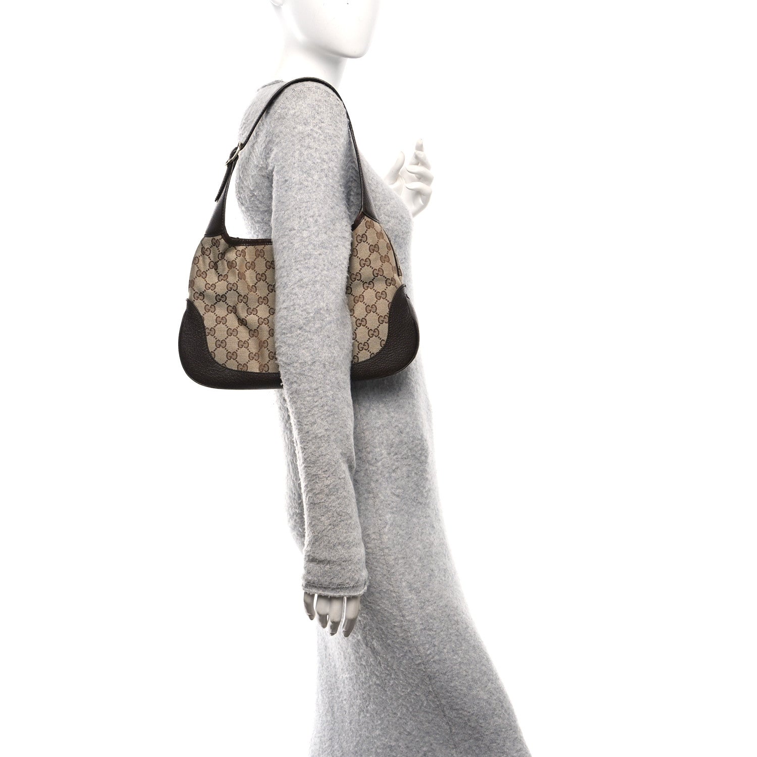 Monogram Web Jackie O Hobo Dark Brown