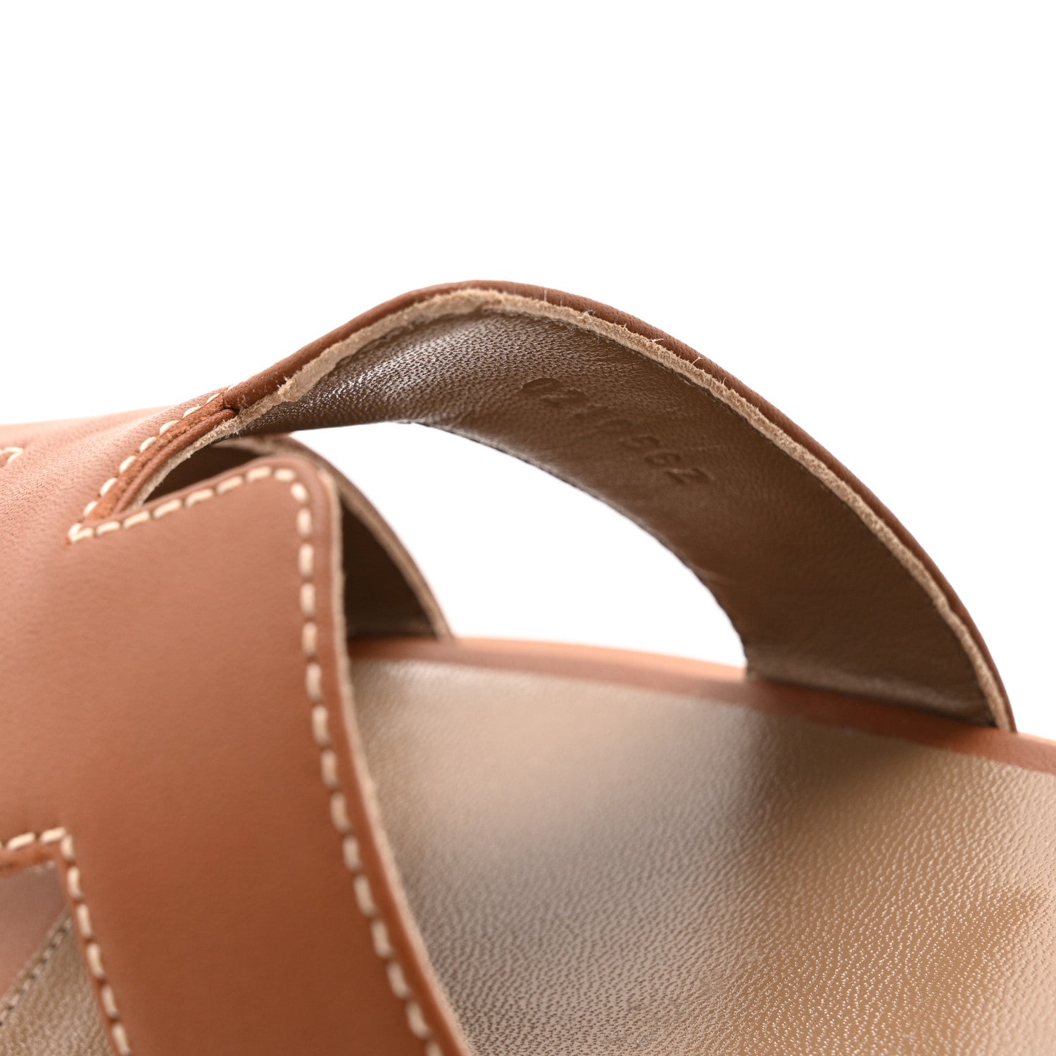 Box Calfskin Oran Sandals 37.5 Gold
