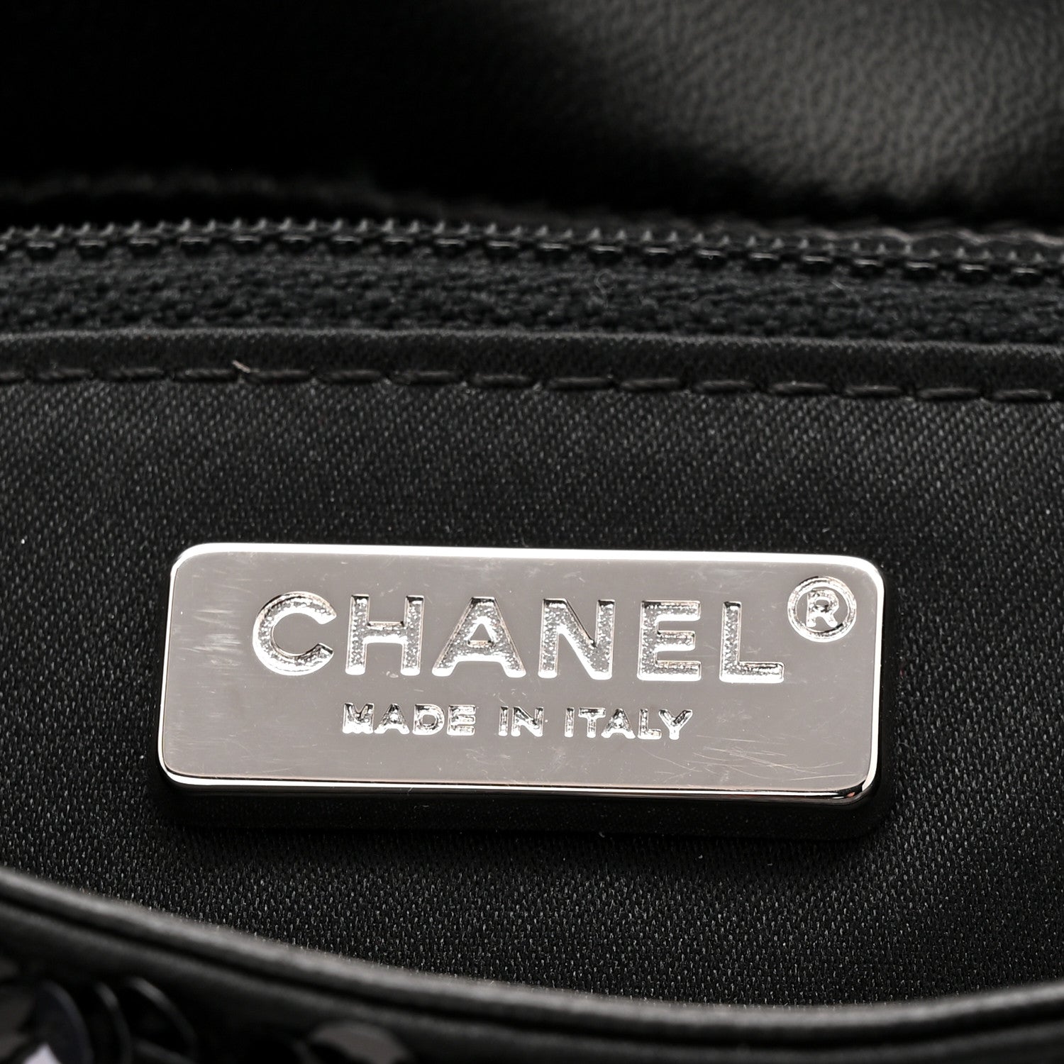 Sequins Chevron Mini Rectangular Flap Black