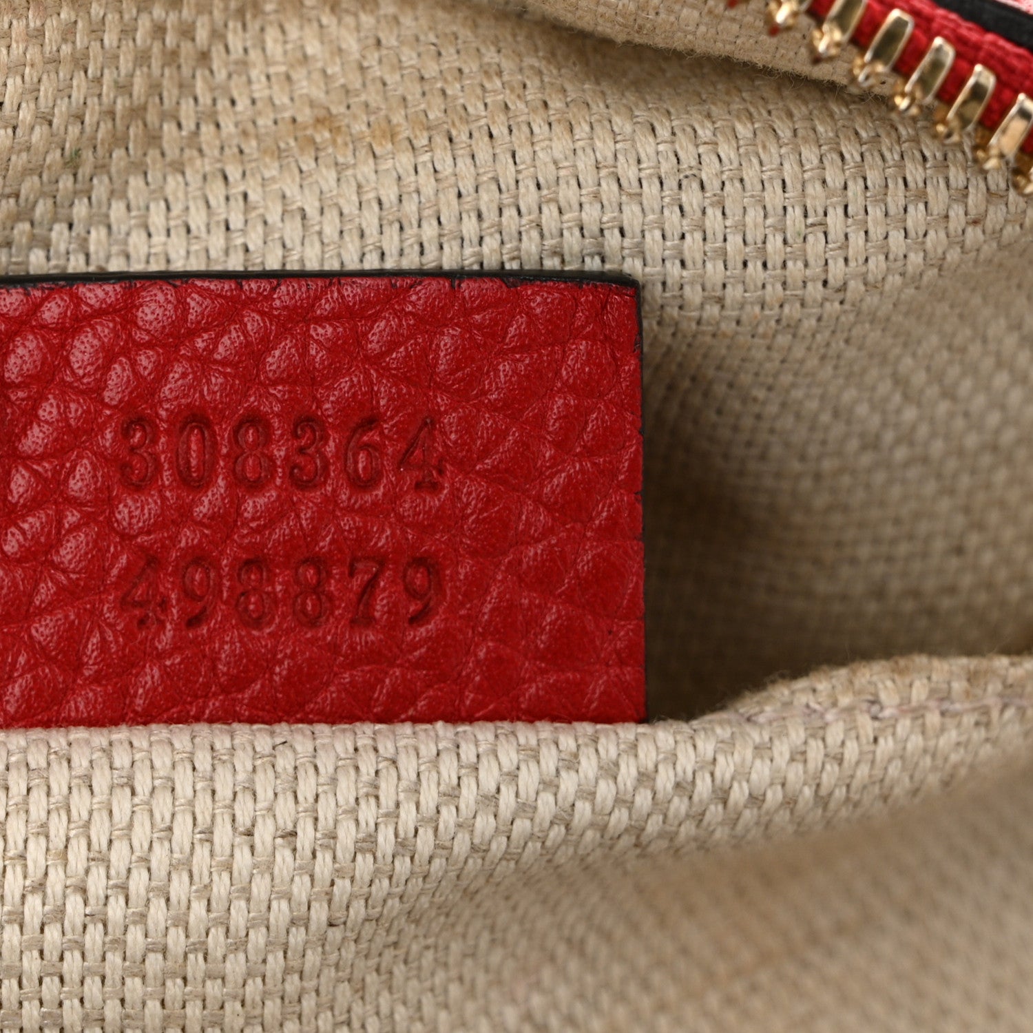Pebbled Calfskin Small Soho Disco Bag Vibrant Red