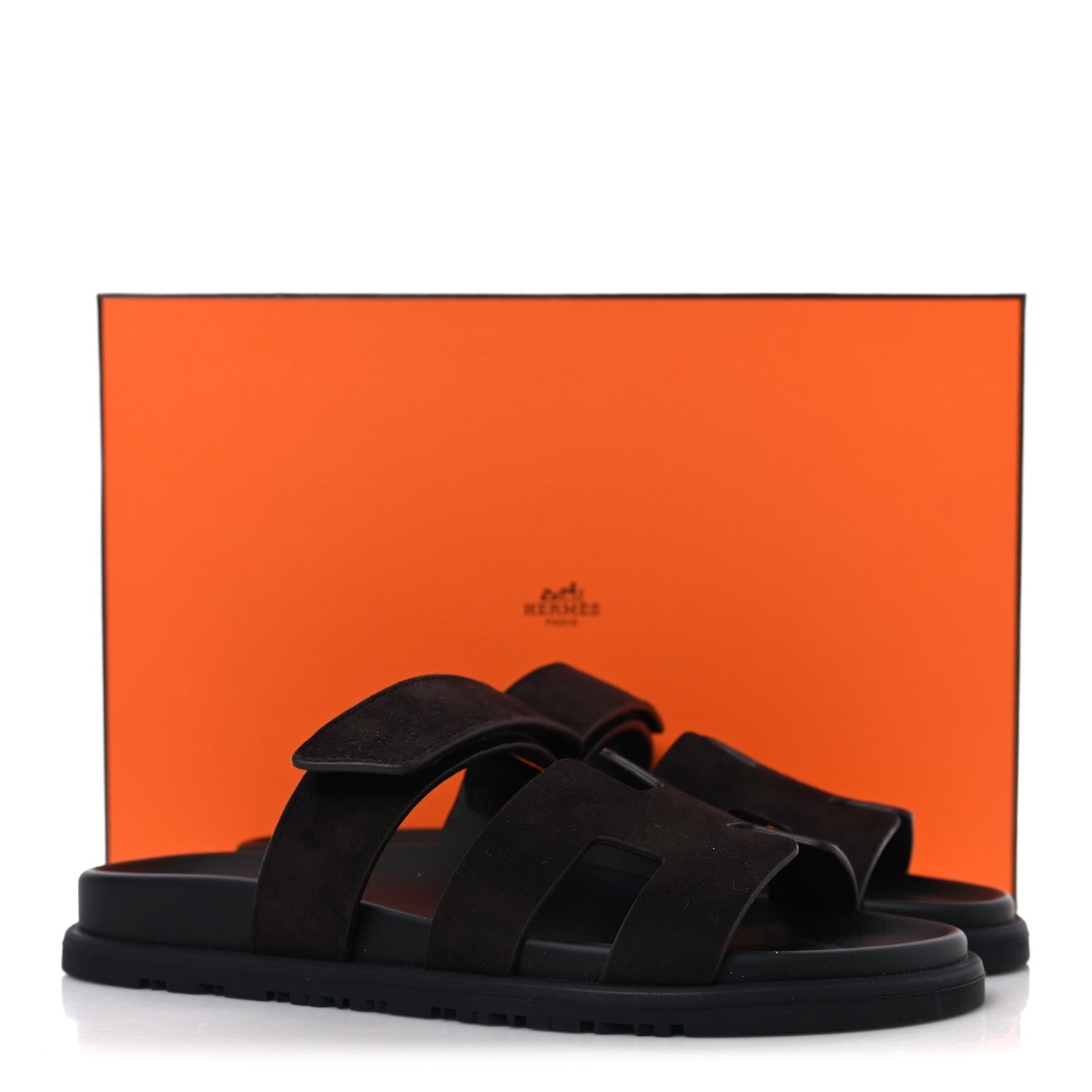 Suede Goatskin Womens Chypre Sandals 37 Marron Ebene