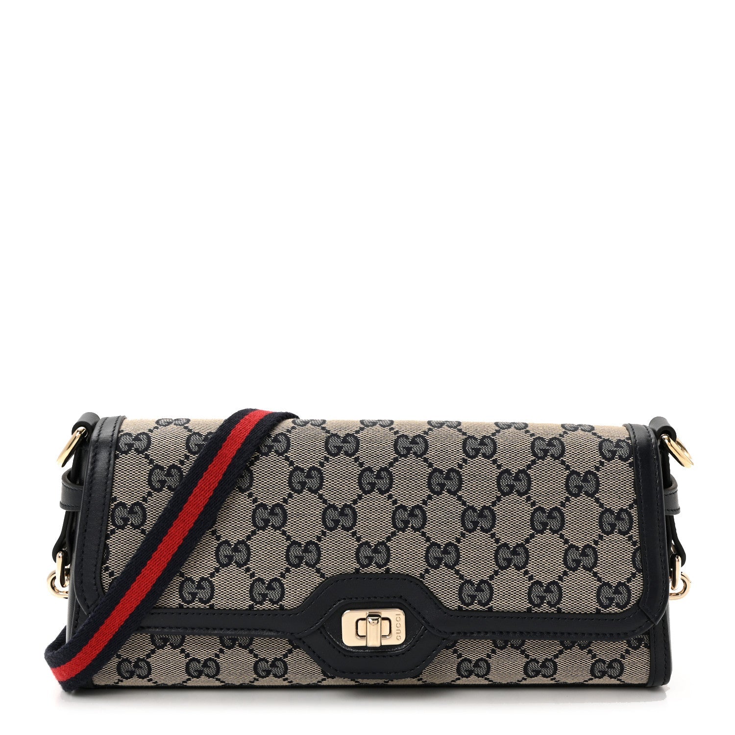 GG Monogram Small Luce Shoulder Bag Beige Blue