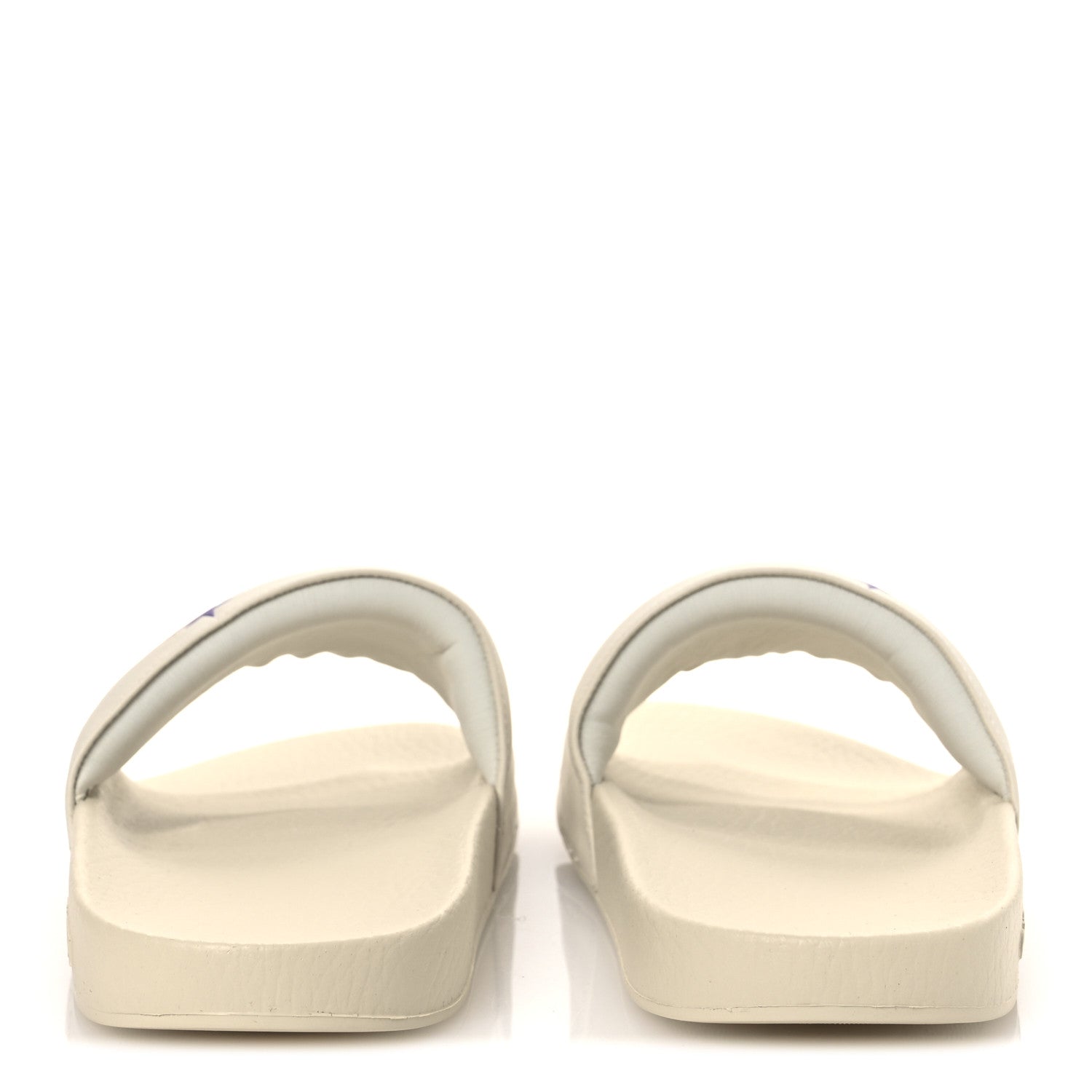 Nappa Interlocking G Rainbow Womens Pursuit Slide Sandals 41 Mystic White