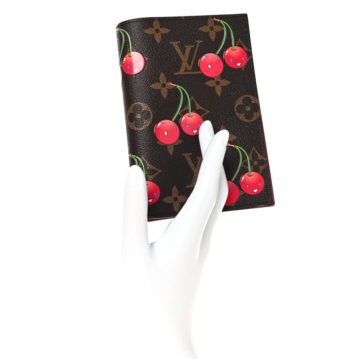 LV X TM Monogram Cerises Passport Cover