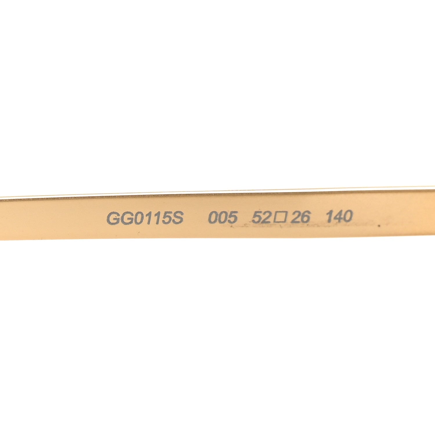 Metal Acetate Crystal Oversize GG0115S Eyeglasses Gold