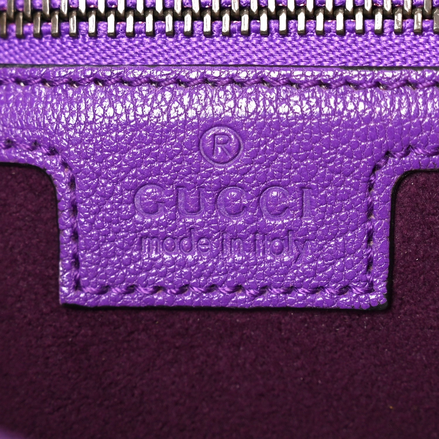 Goatskin Medium Aphrodite Shoulder Bag Shine Purple