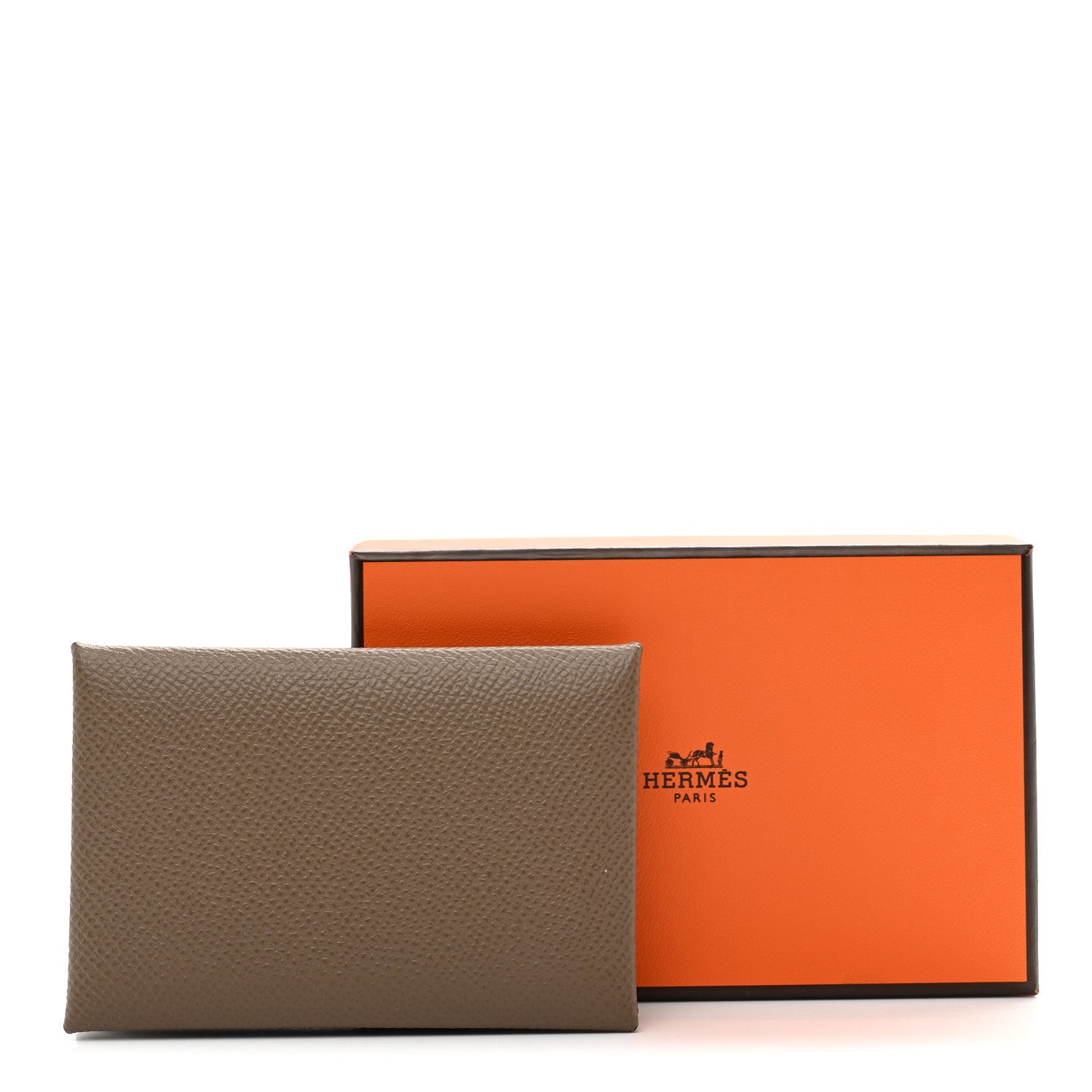 Epsom Calvi Card Case Etoupe