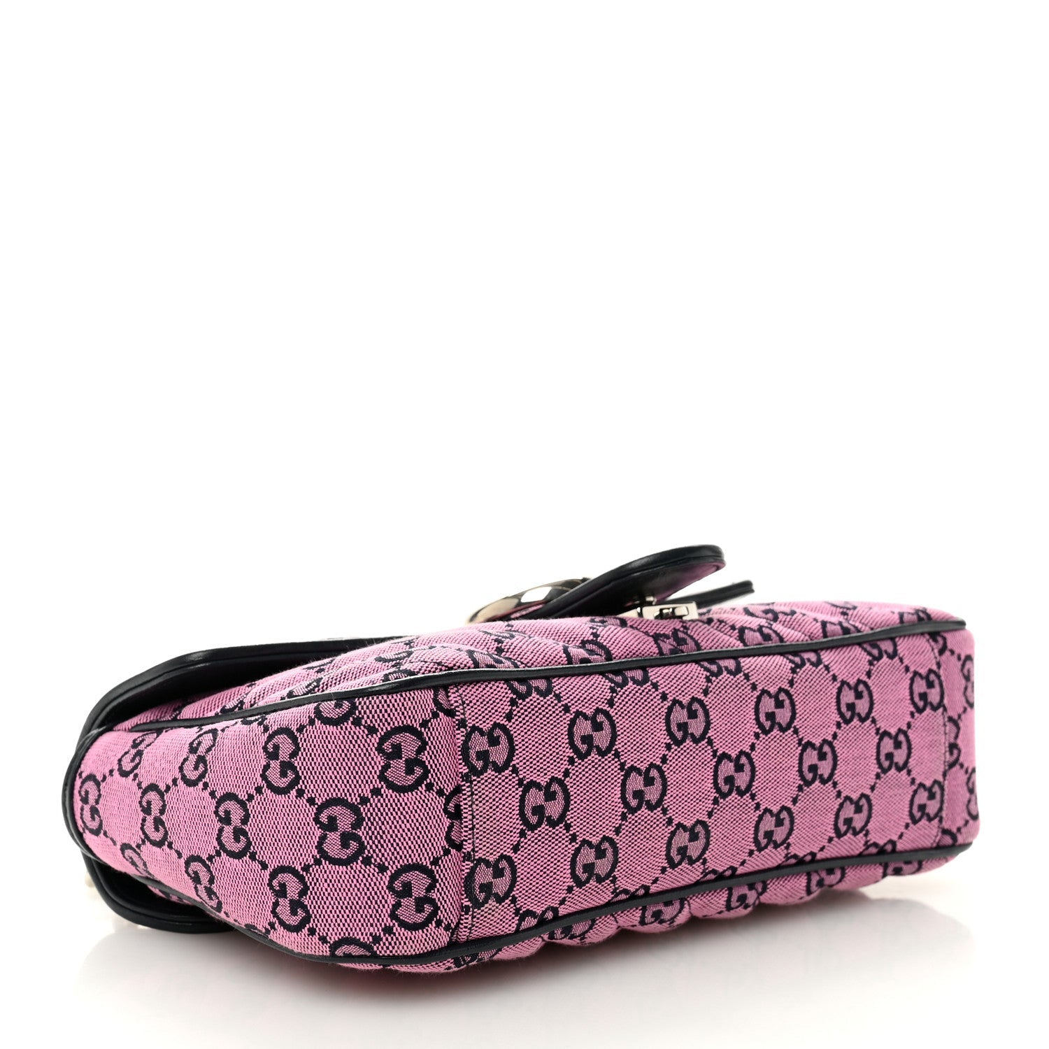 Monogram Multicolor Matelasse Diagonal Small GG Marmont Shoulder Bag Pink Blue