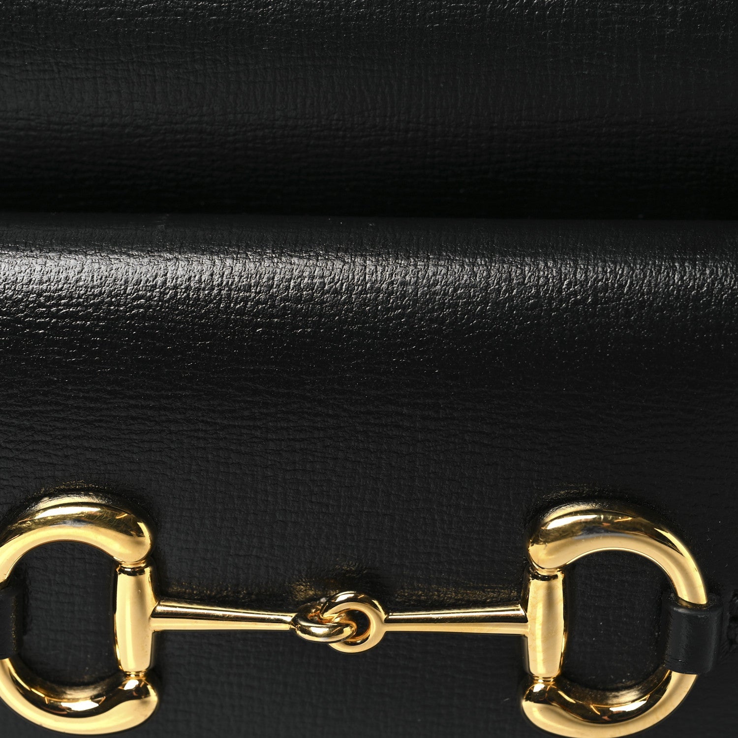 Textured Calfskin Small Horsebit 1955 Shoulder Bag Black