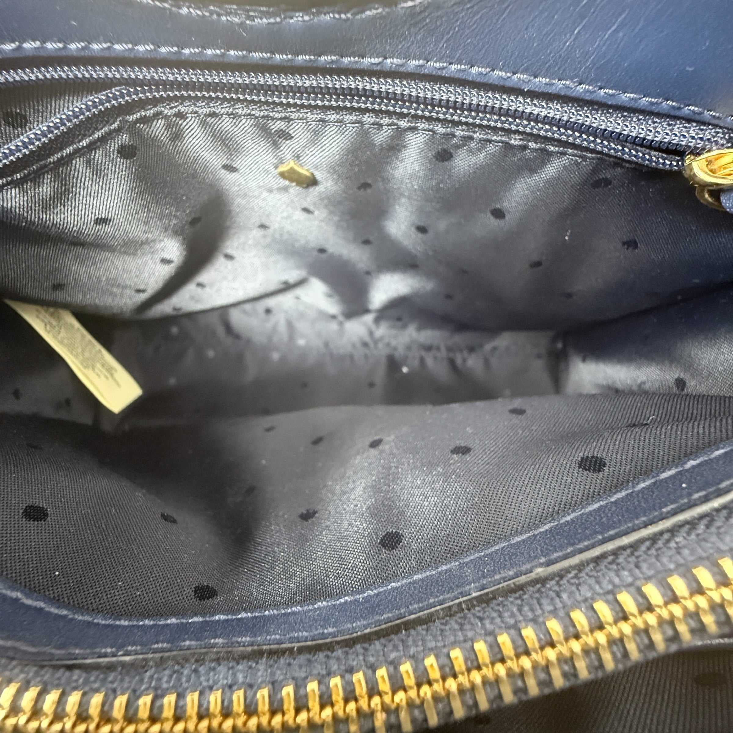 White Rock Road Denim Sam Satchel Designer By Kate Spade, Size: Small