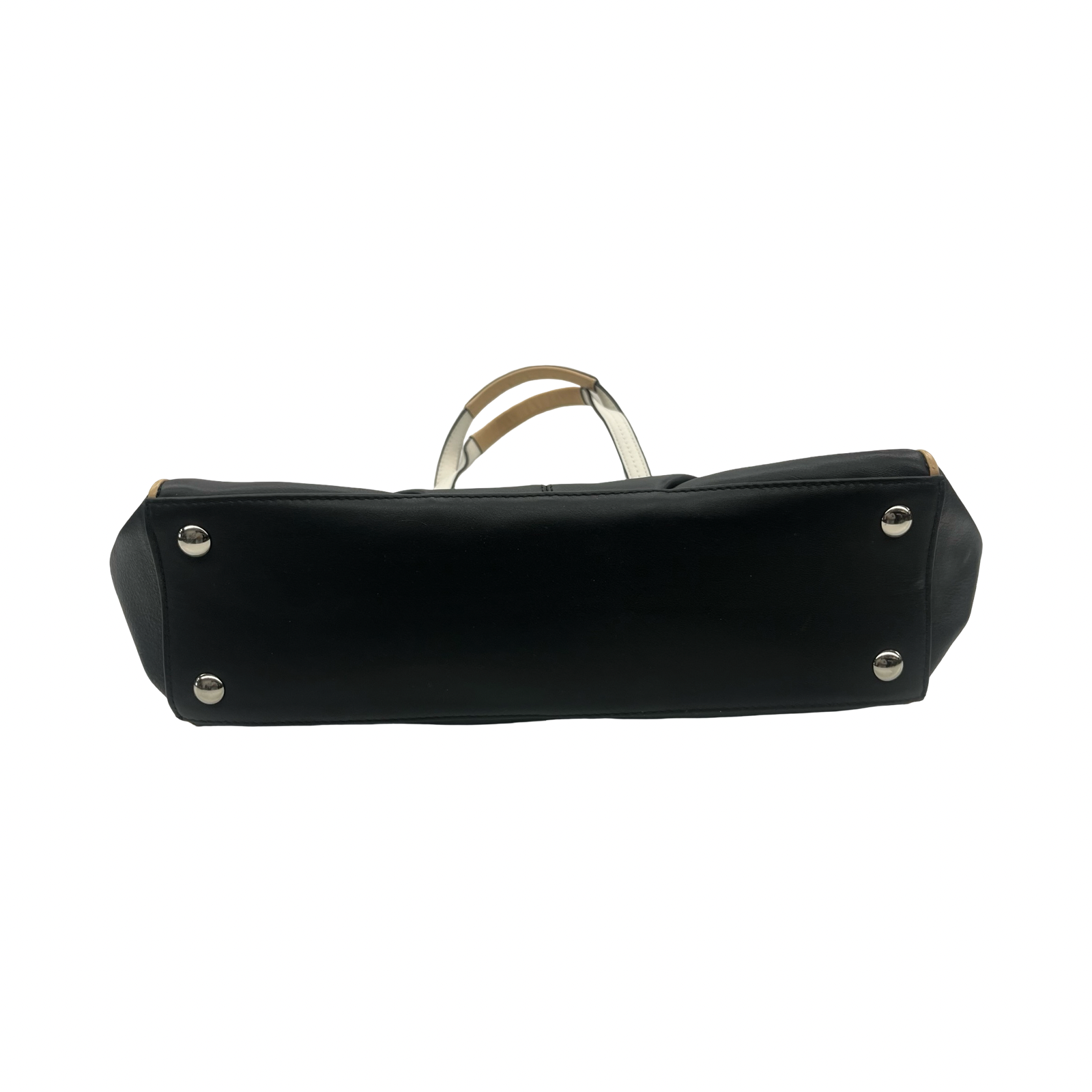 Handbag Designer By Coach In Black & Tan, Size:Medium