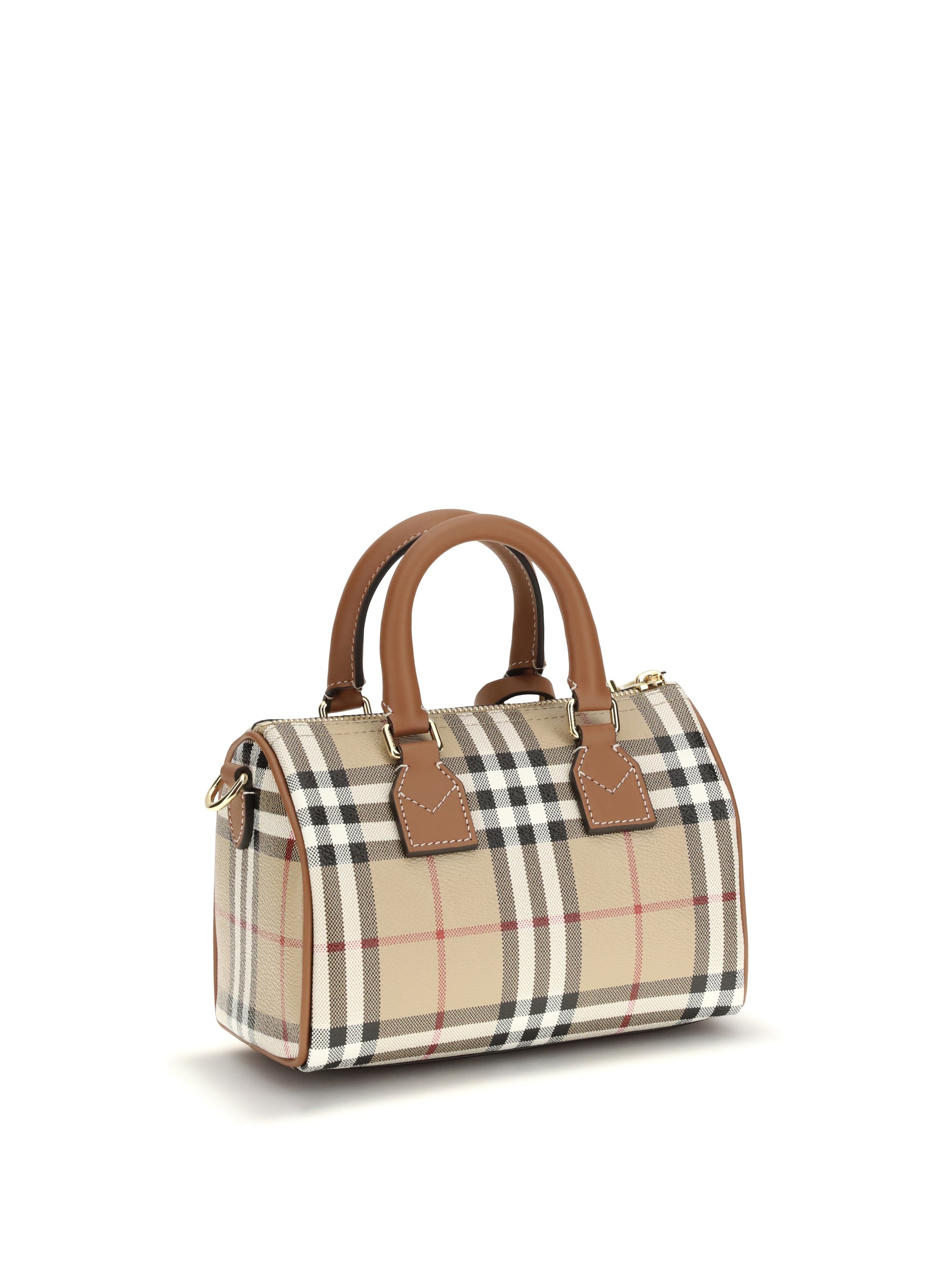mini check bowling handbag