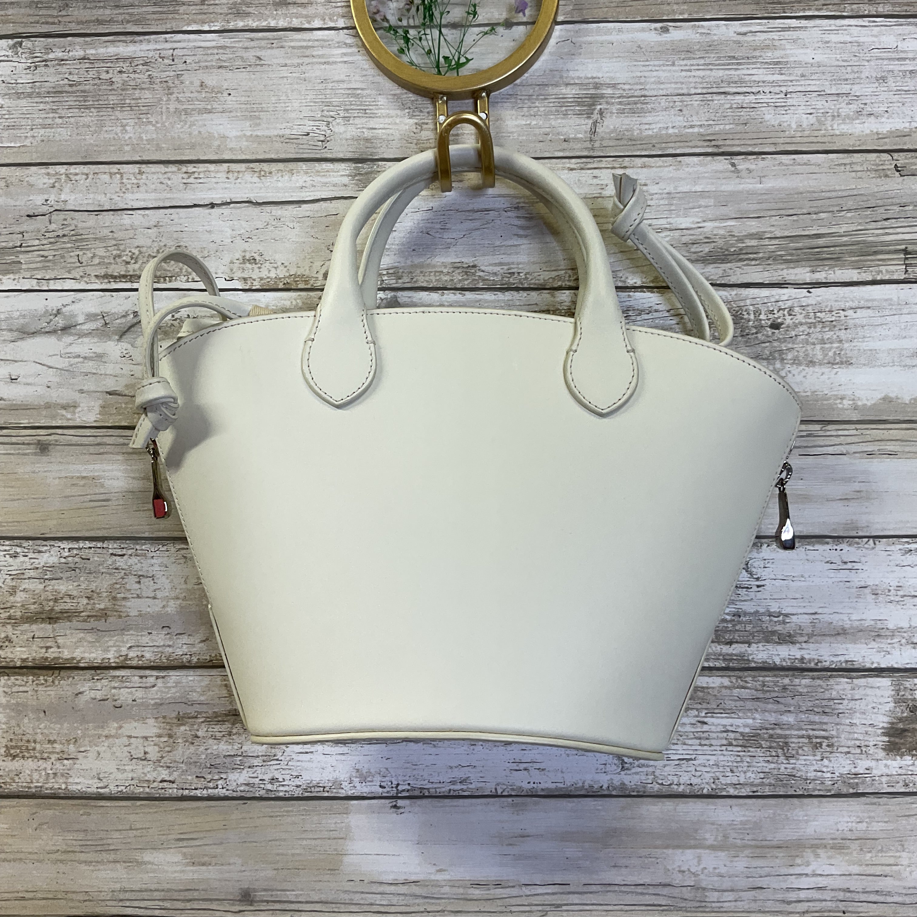 Handbag By Cma In White, Size:Medium
