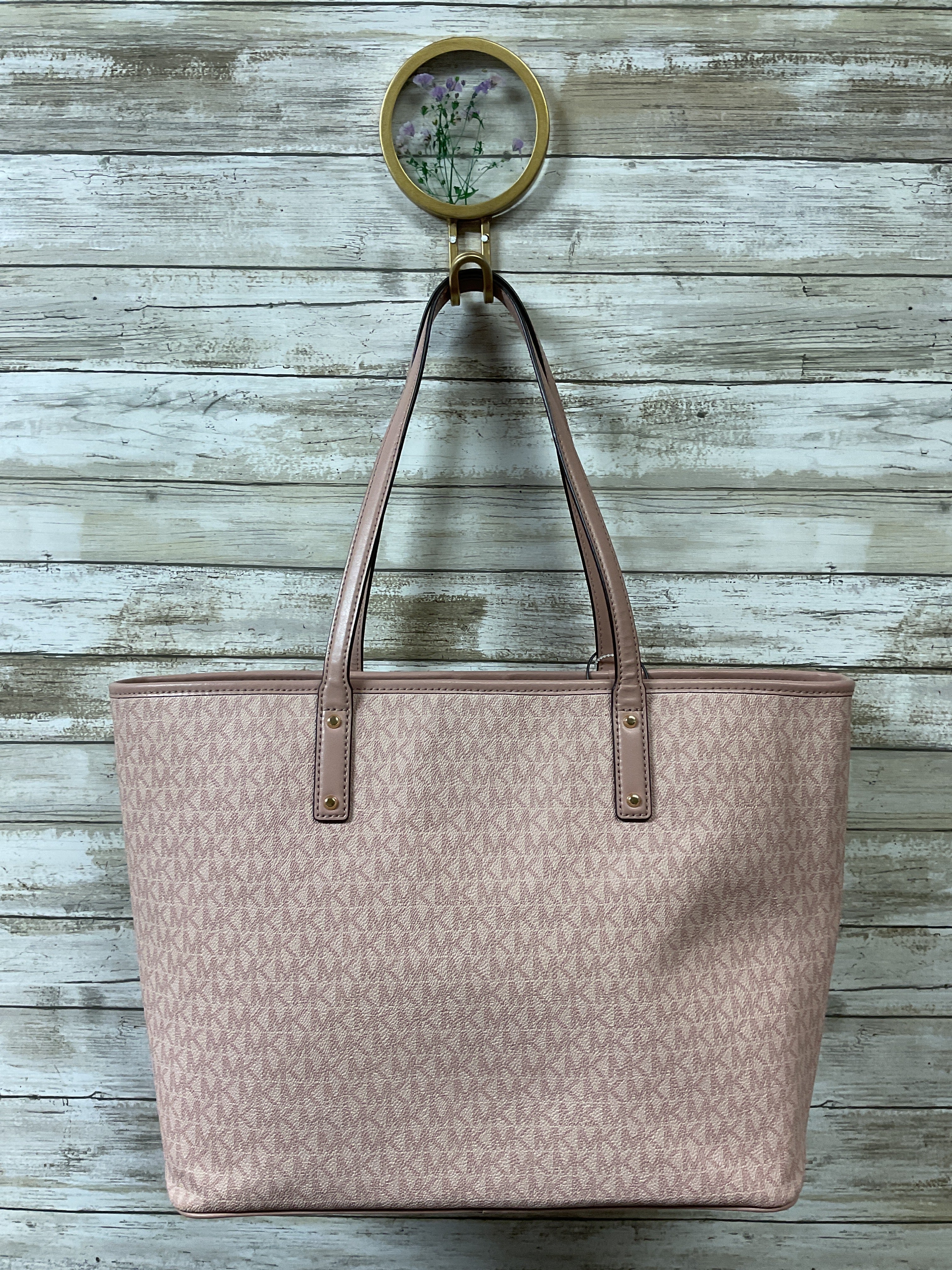 Handbag Designer By Michael Kors In Pink, Size:Large