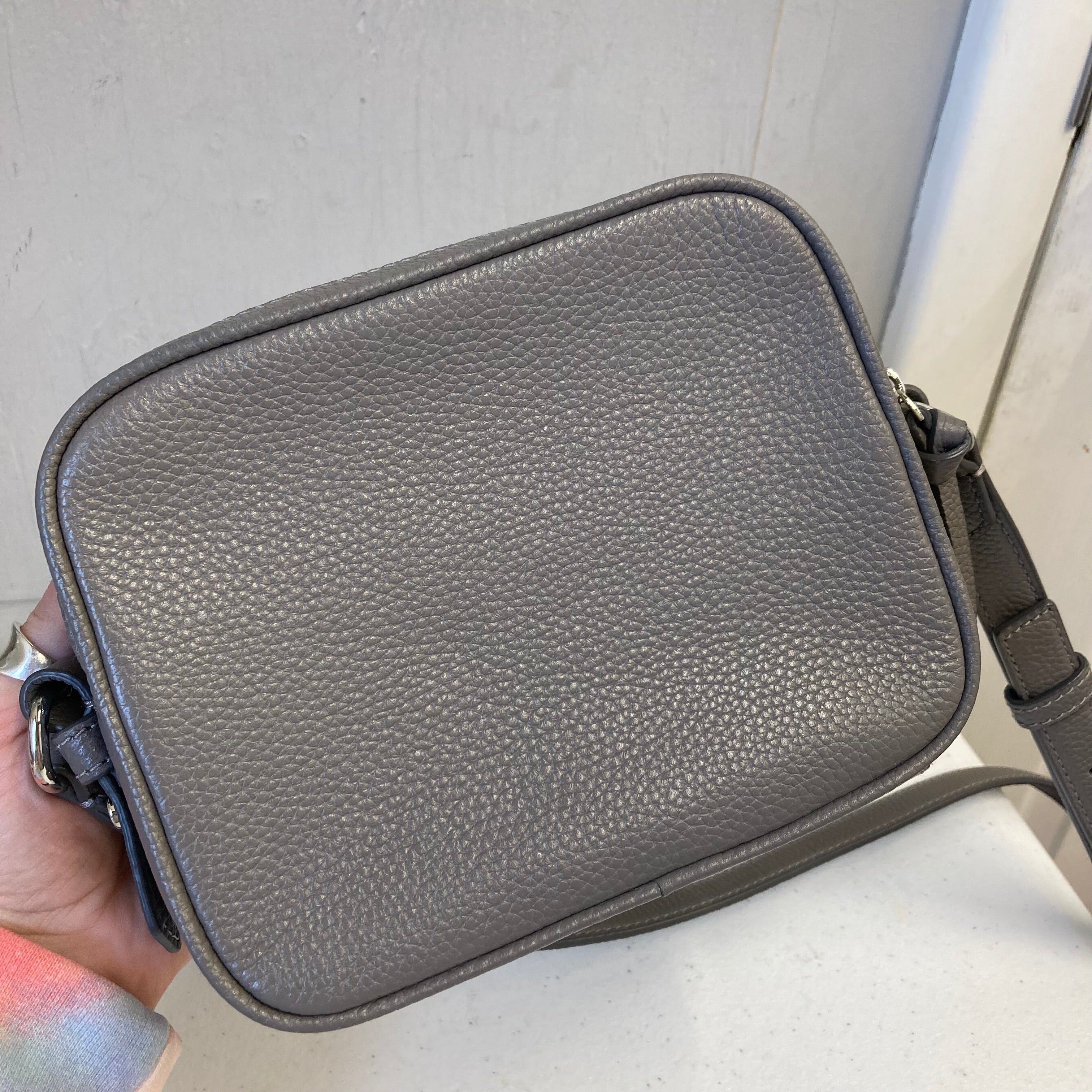 Crossbody Designer By Kate Spade In Grey, Size:Small