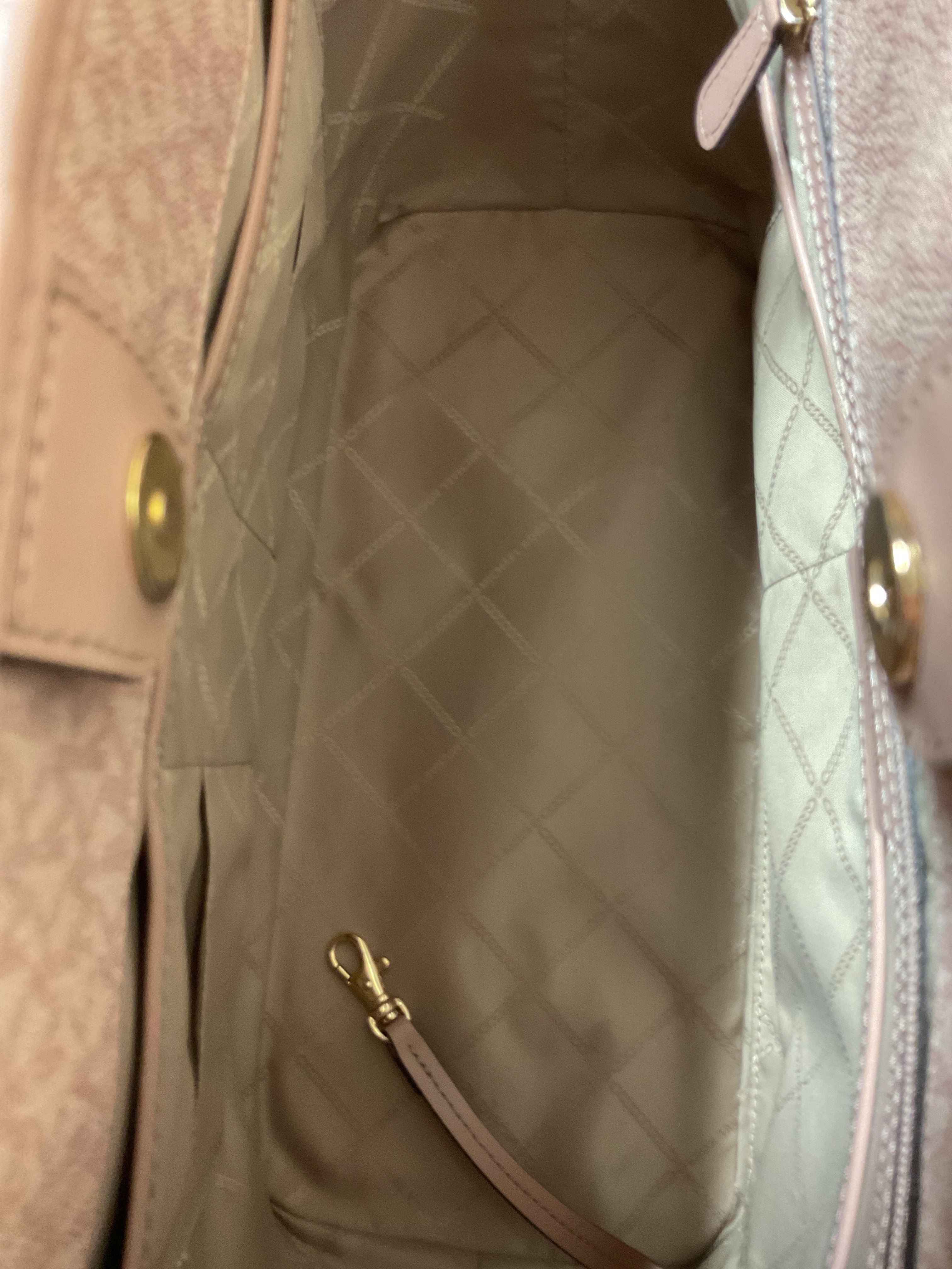 Handbag Designer By Michael Kors In Pink, Size:Large
