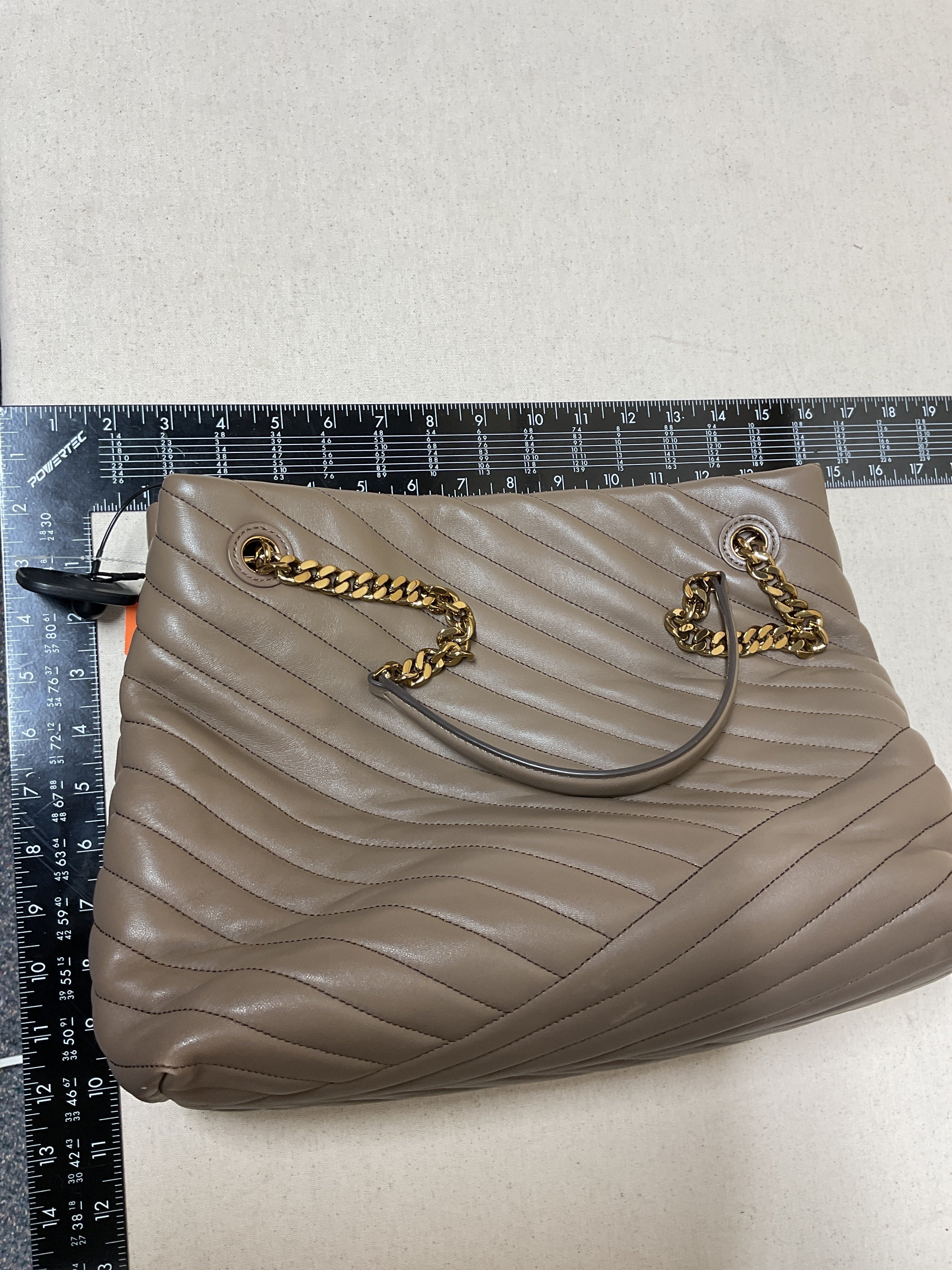 Handbag Designer By Tory Burch In Brown, Size:Medium