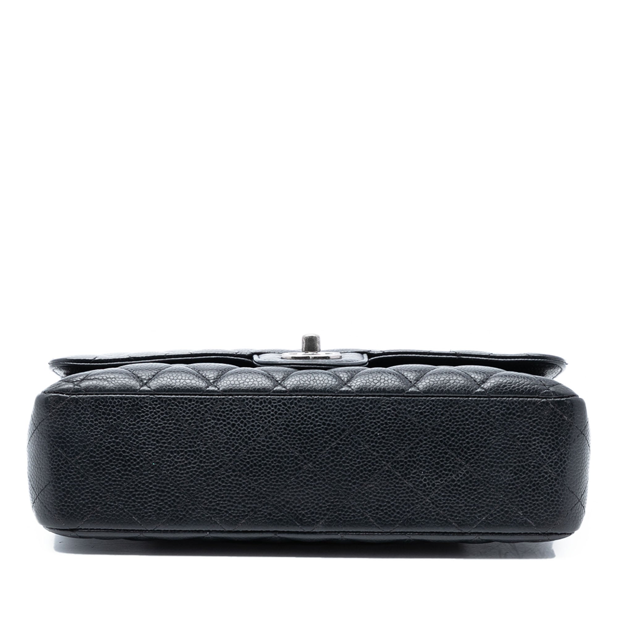 Classic Double Flap Bag Quilted Caviar Medium