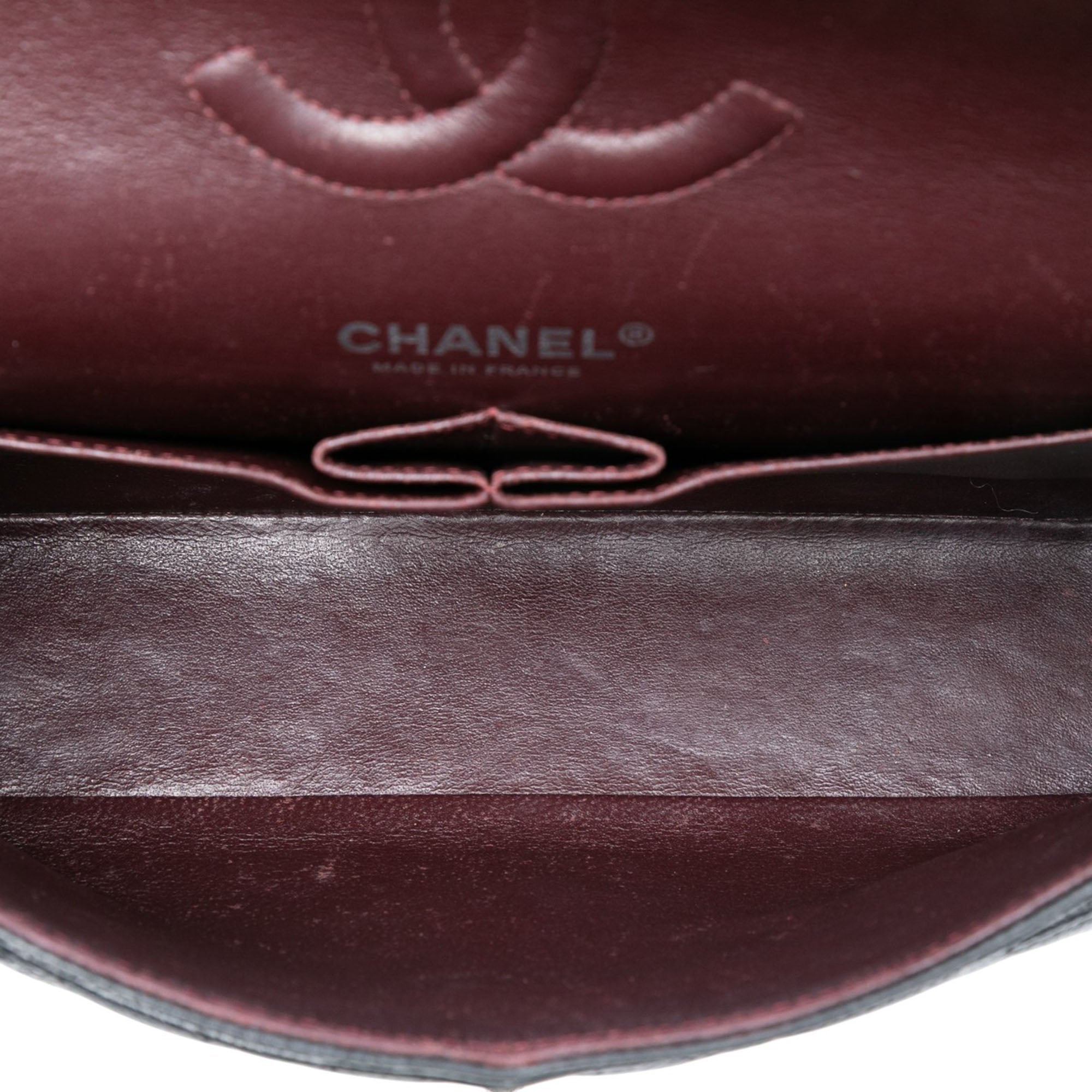 Classic Double Flap Bag Quilted Caviar Medium