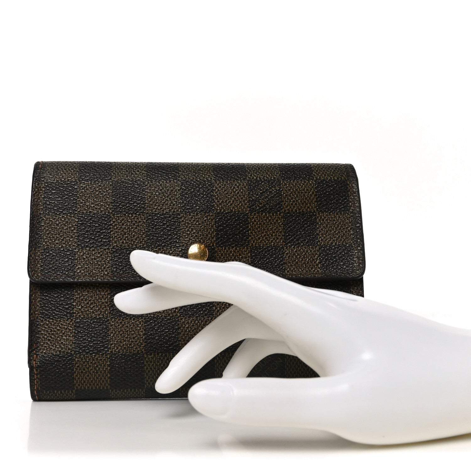 Damier Ebene Porte Tresor Etui Papier Wallet