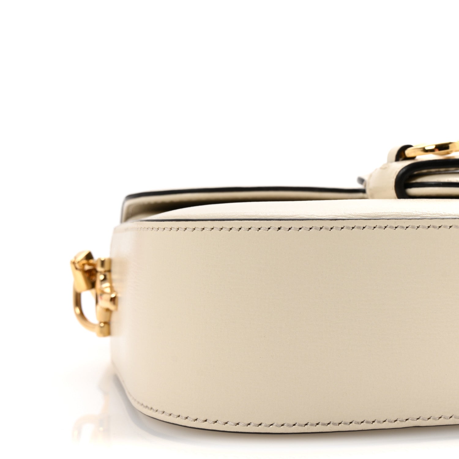 Azalea Calfskin Small Horsebit 1955 Chain Shoulder Bag Mystic White