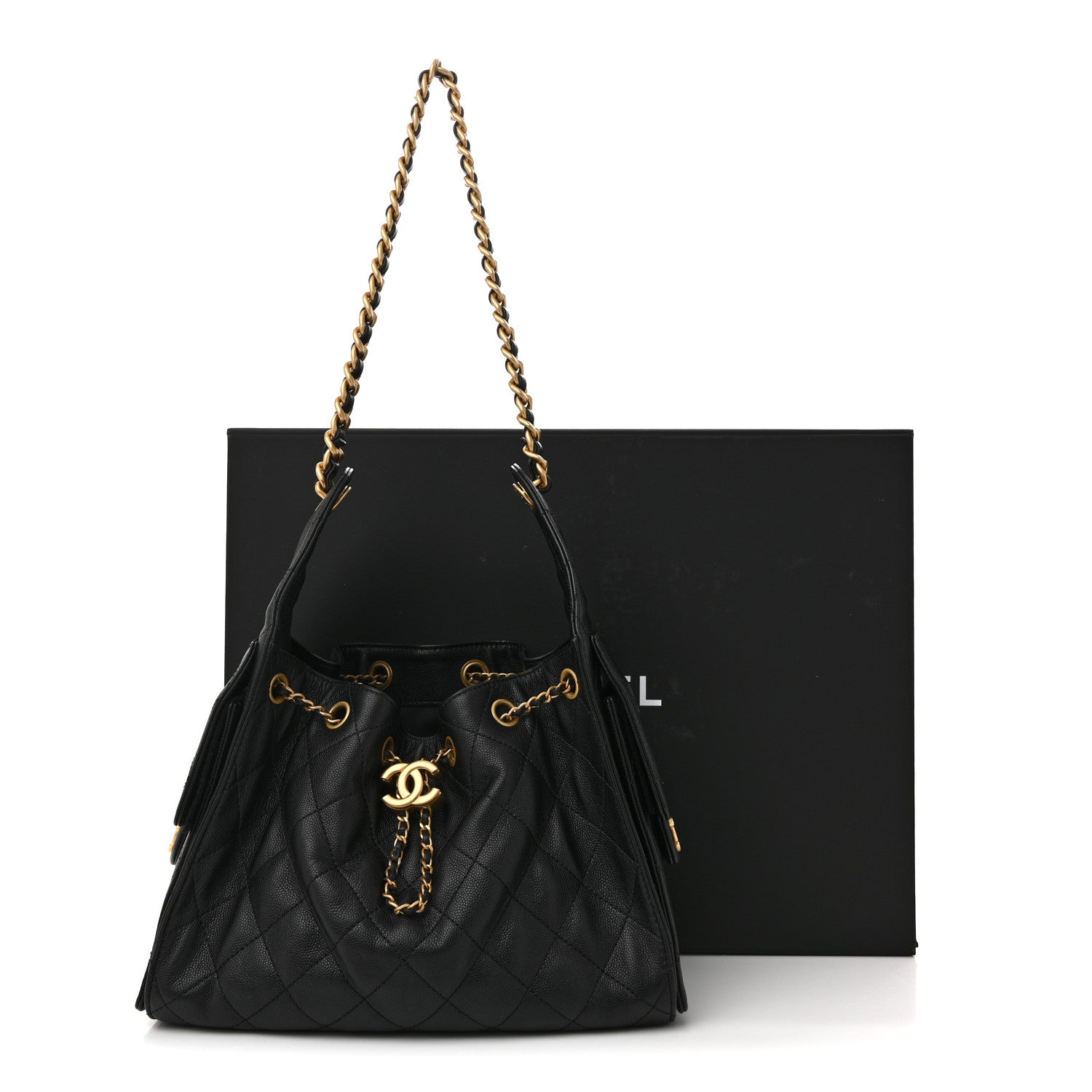 Caviar Quilted Small Chanel 25 Handbag Black