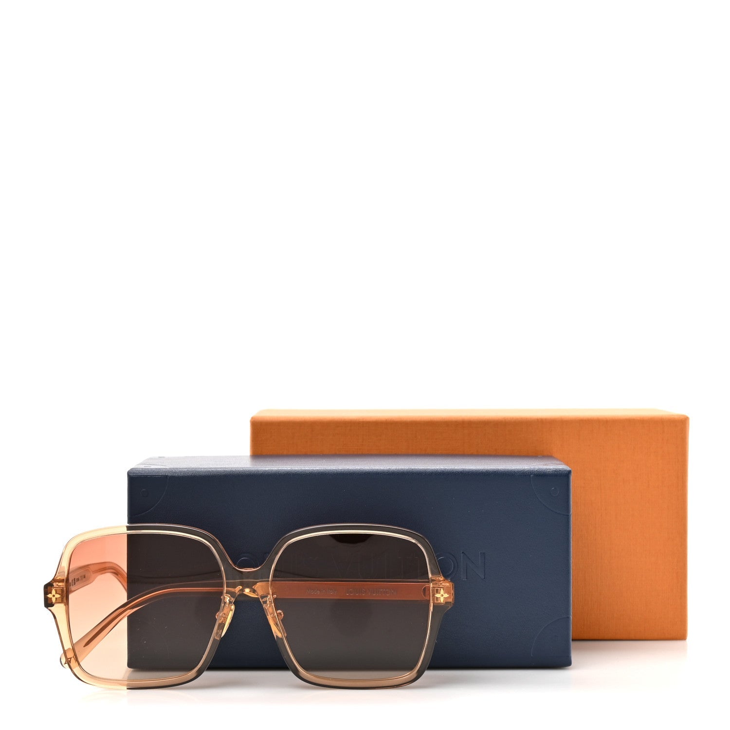 Acetate Aura Square Sunglasses Z3045E Ambre