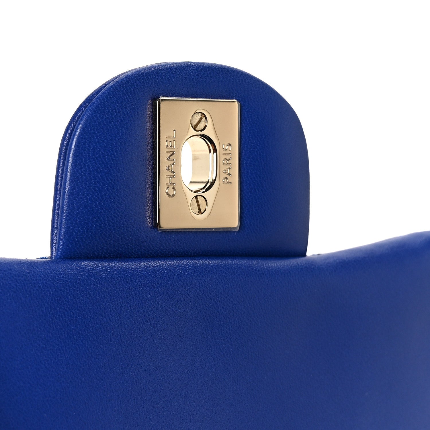 Lambskin Quilted Mini Square Flap Blue