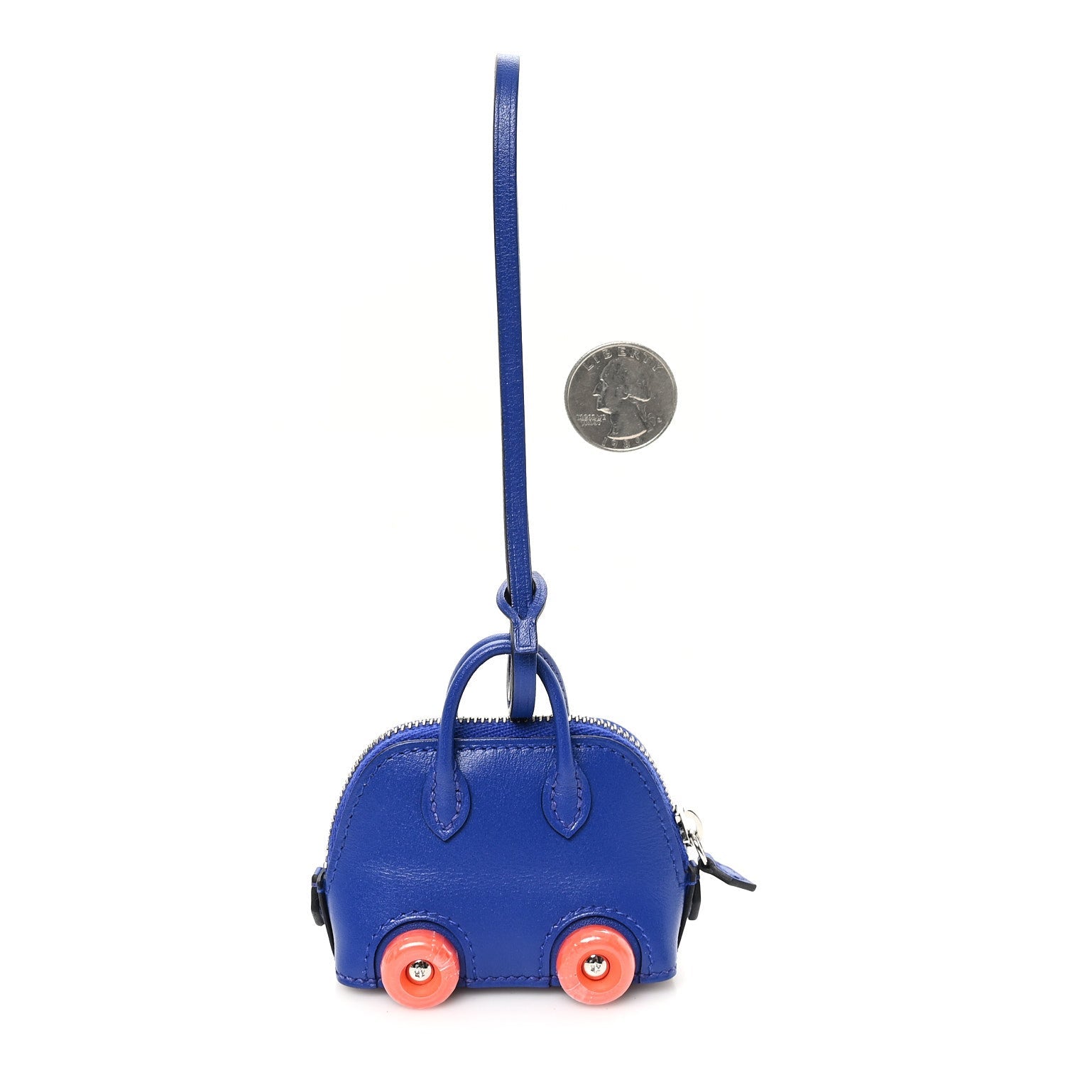 Chevre Mysore Bolide On Wheels Bag Charm Bleu Electrique