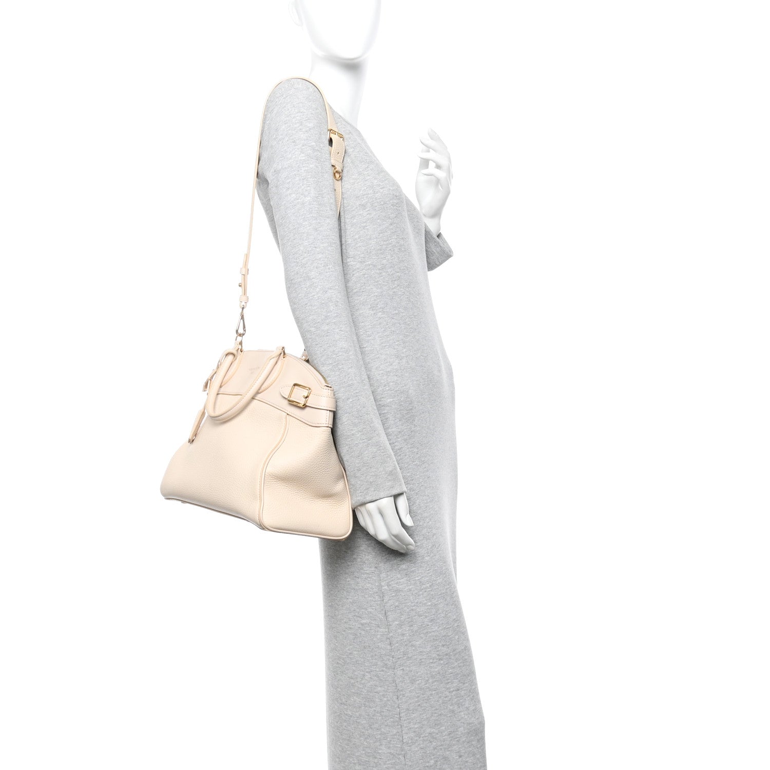 Taurillon Calfskin Vendome MM Creme