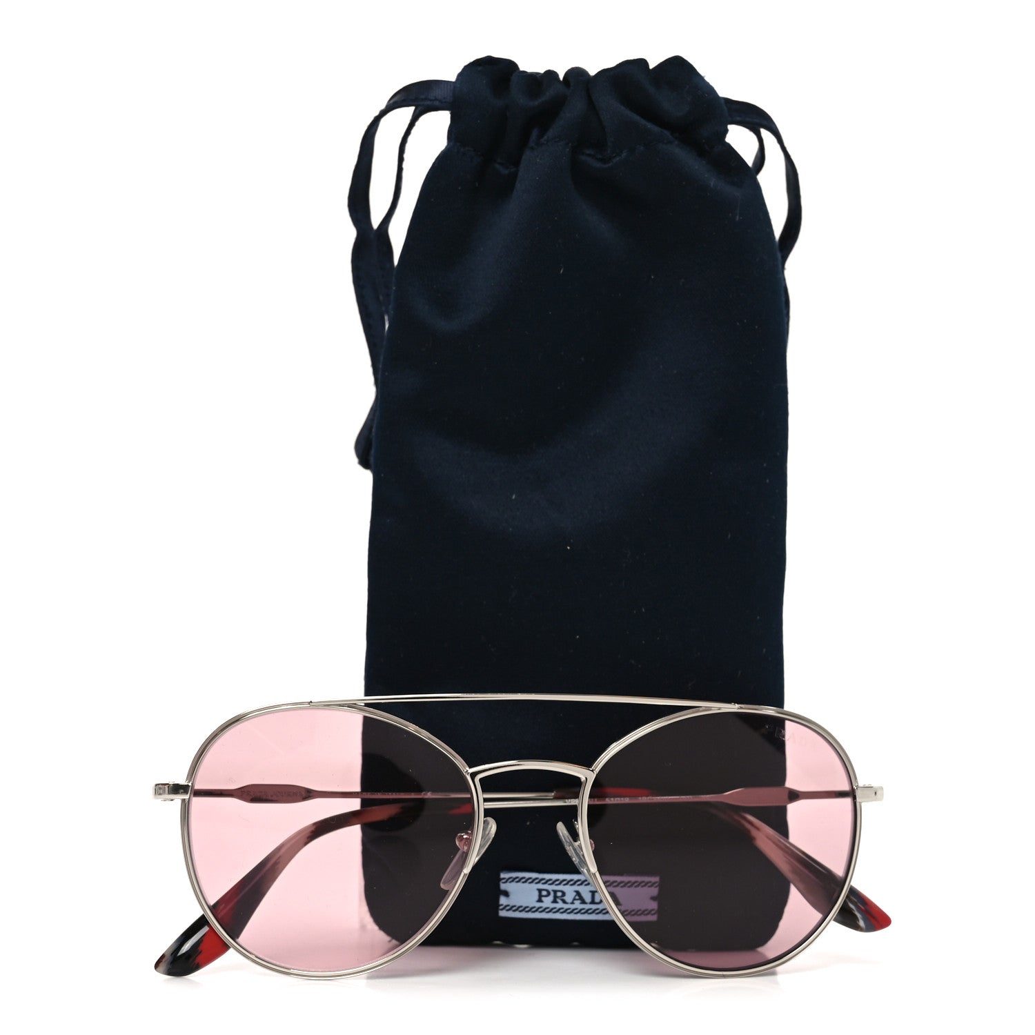 Round Sunglasses VPR 55U Rosa Silver