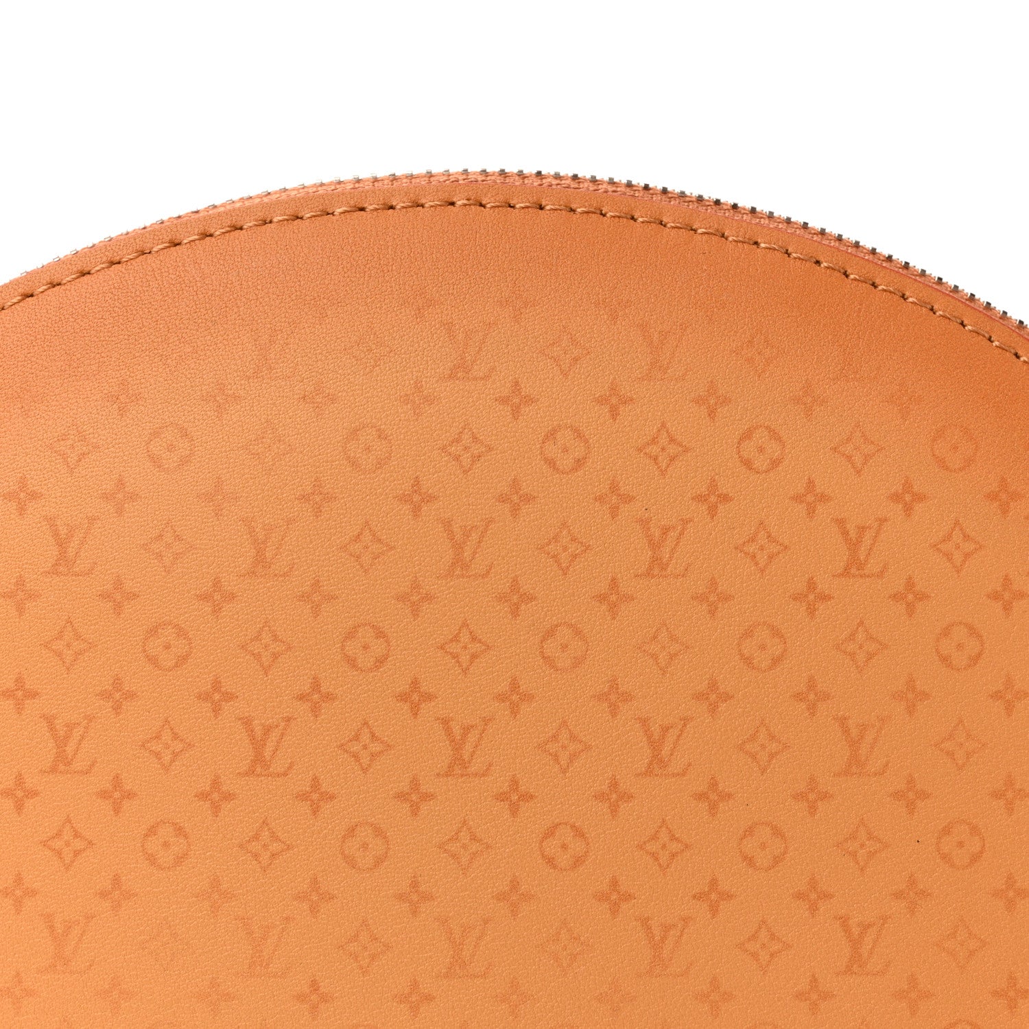 Calfskin Monogram Fortune Cookie Pouch Purple