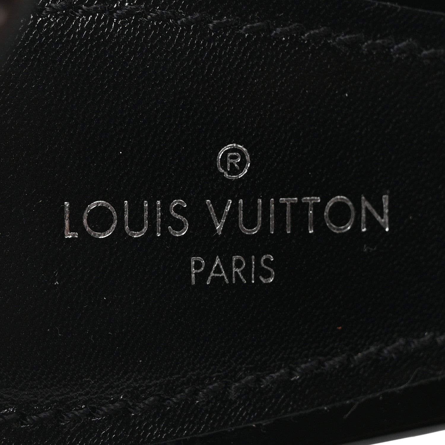 Patent Monogram Call Back Sandals 37 Black