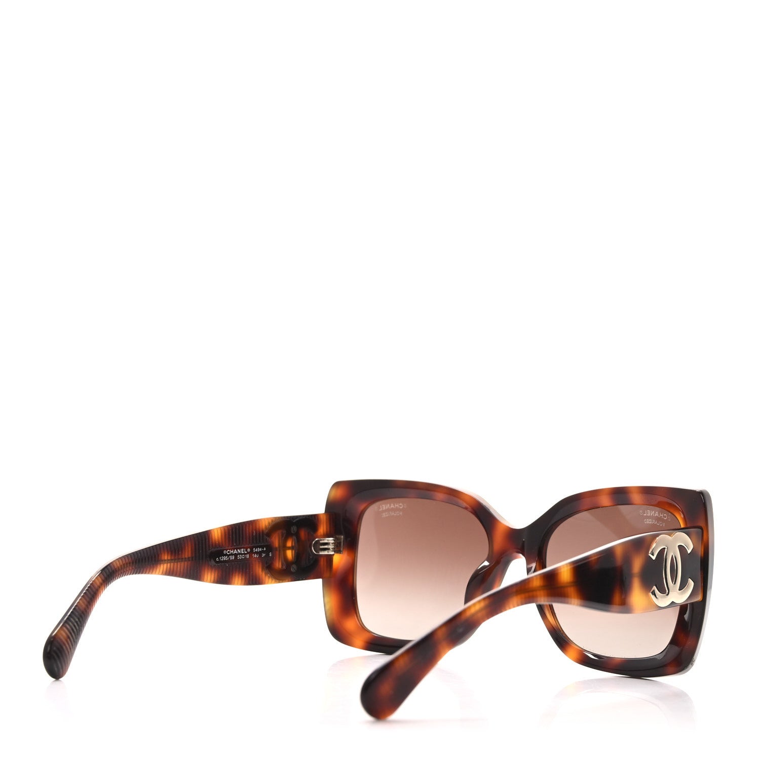Square Polarized CC Sunglasses 5494-A Tortoise Brown