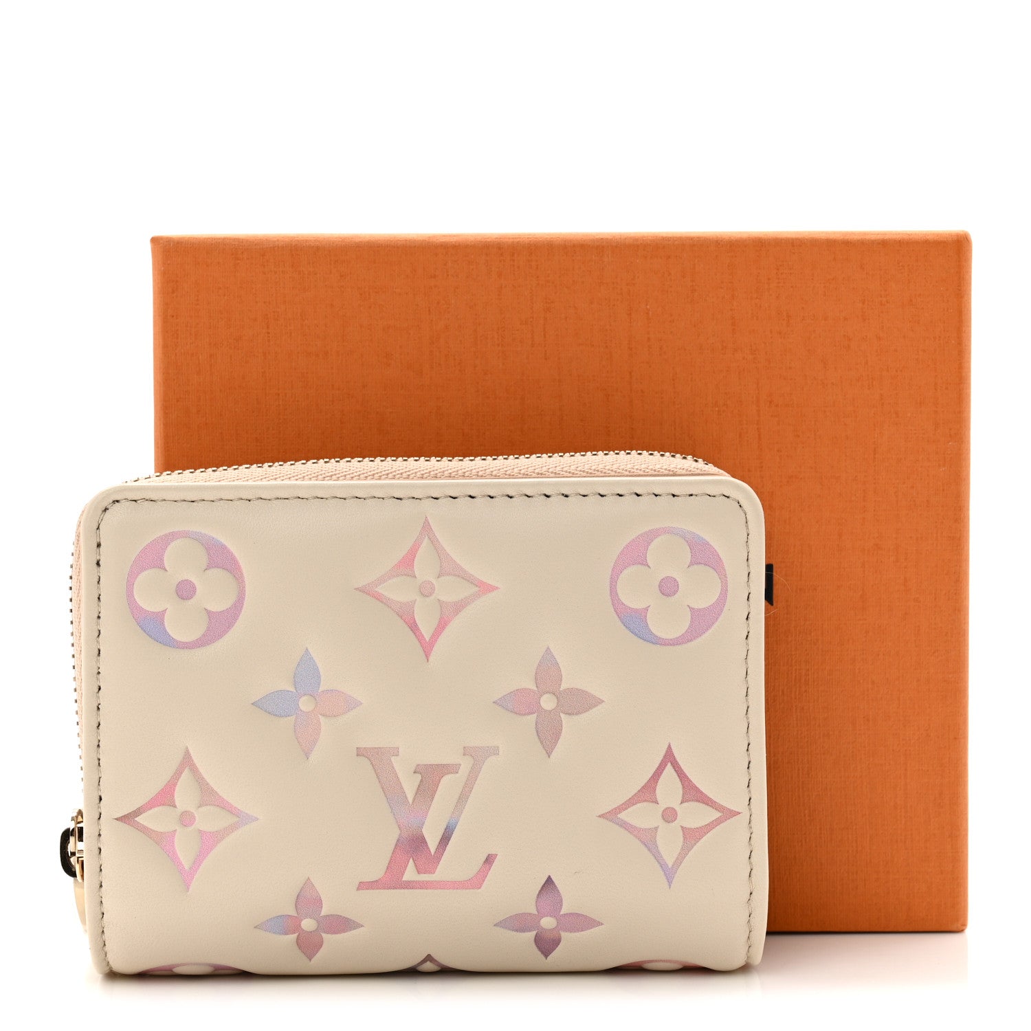 Lambskin Embossed Monogram Lou Coussin Wallet Dream